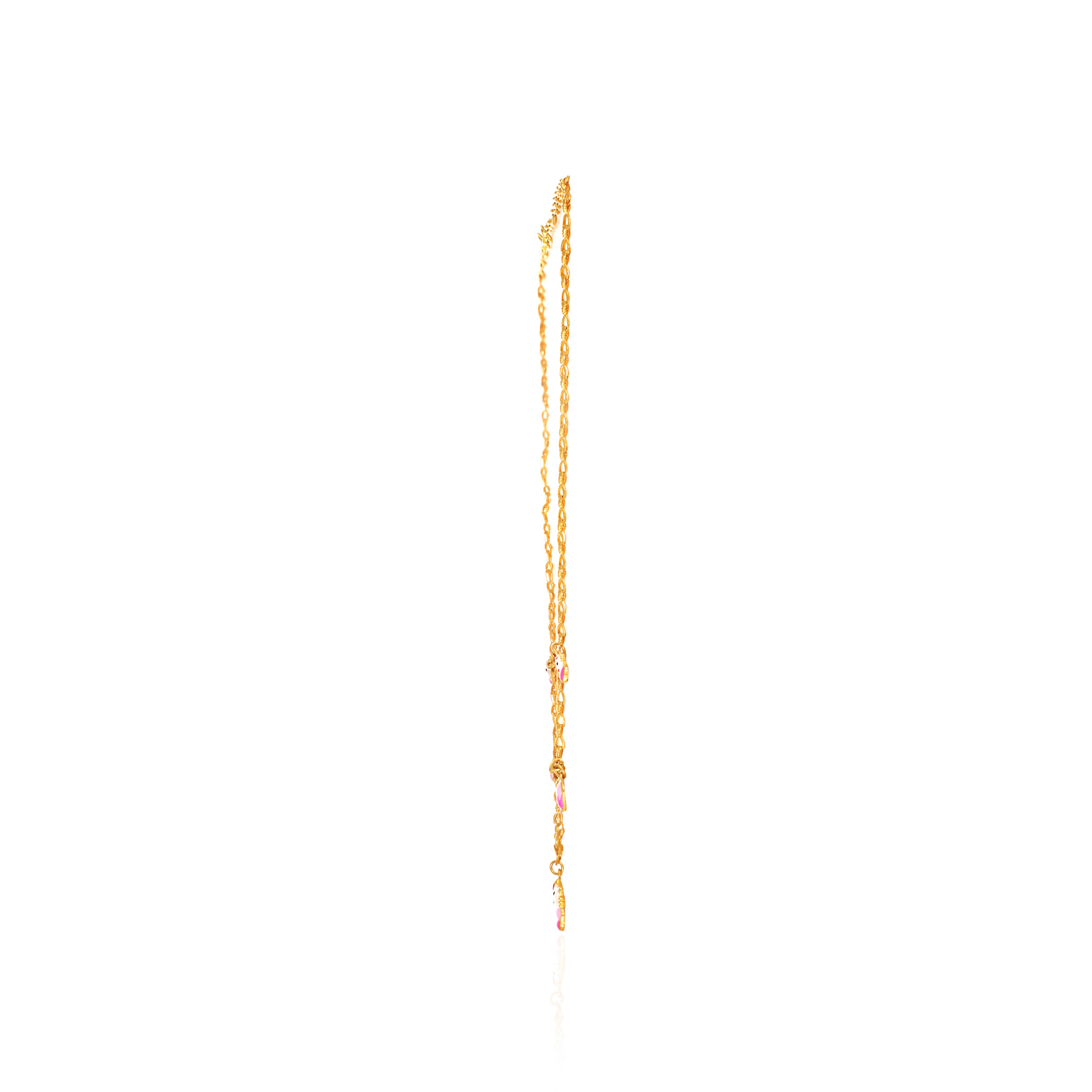 Pretty In Pink Kid's Gold Chain Pendant - Senco Gold and Diamonds