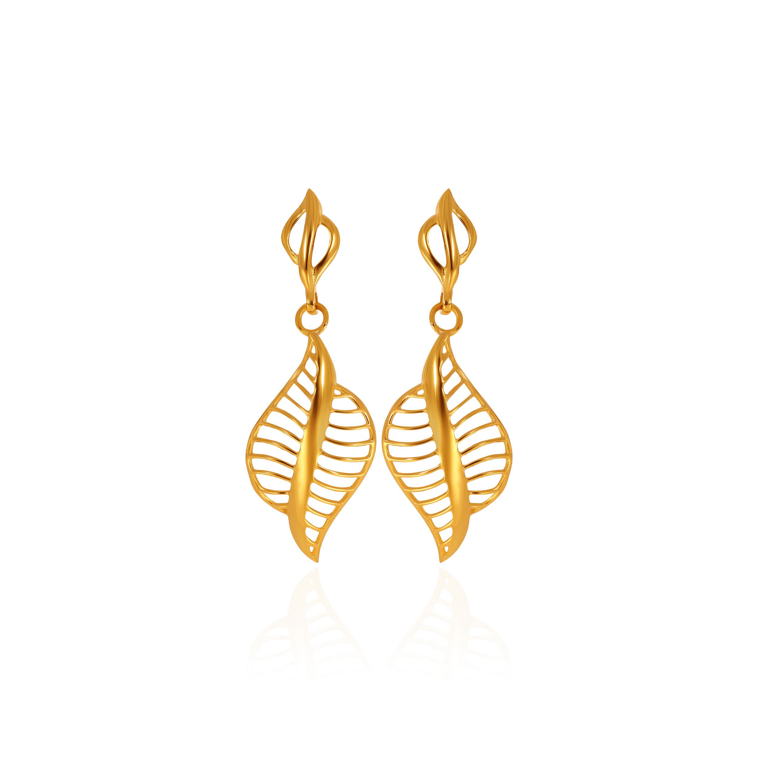 18K Yellow Gold Gold Drop Earrings-GP-D000310240 - Senco Gold and Diamonds