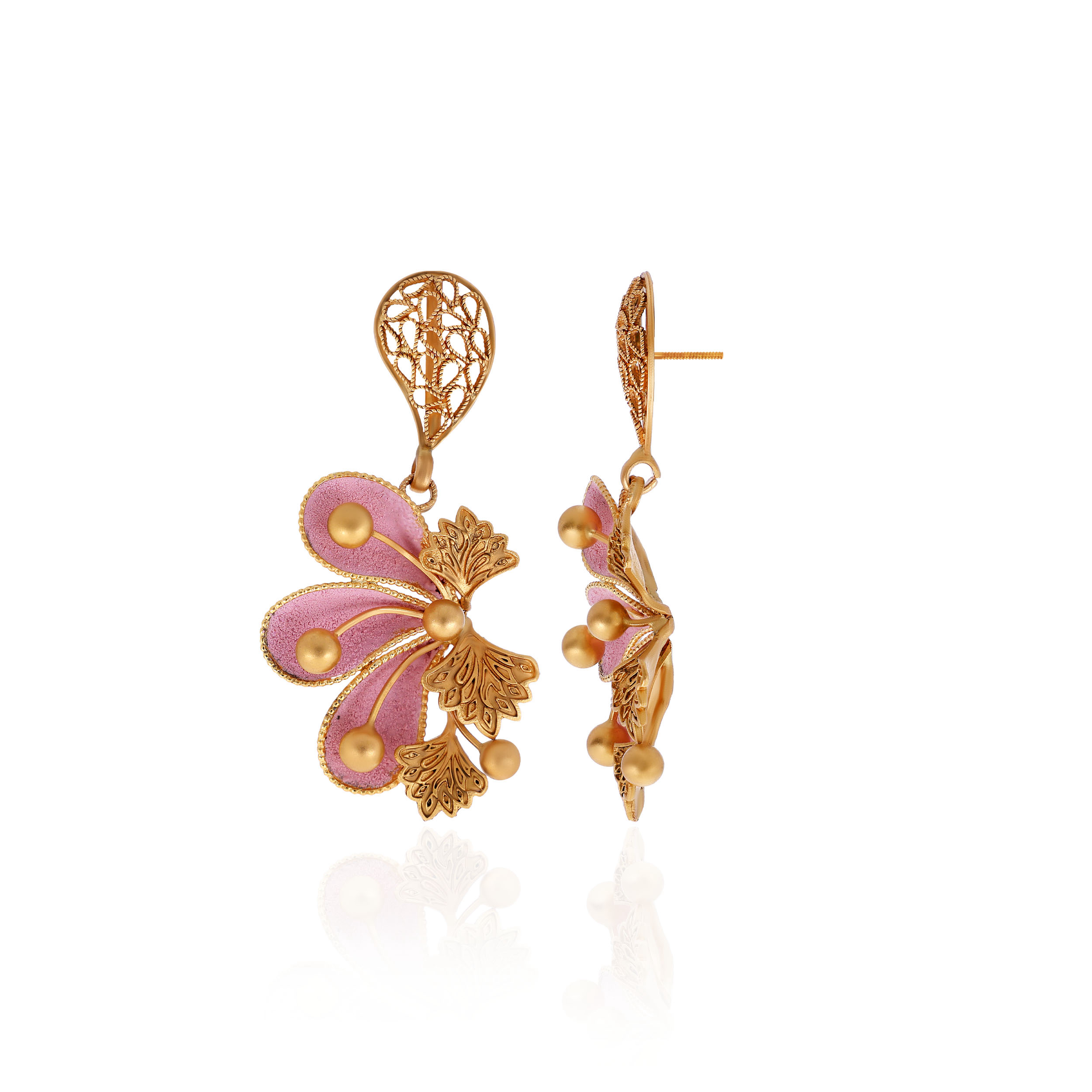 22K Yellow Gold Earrings-GPGN-D000760630 - Senco Gold and Diamonds