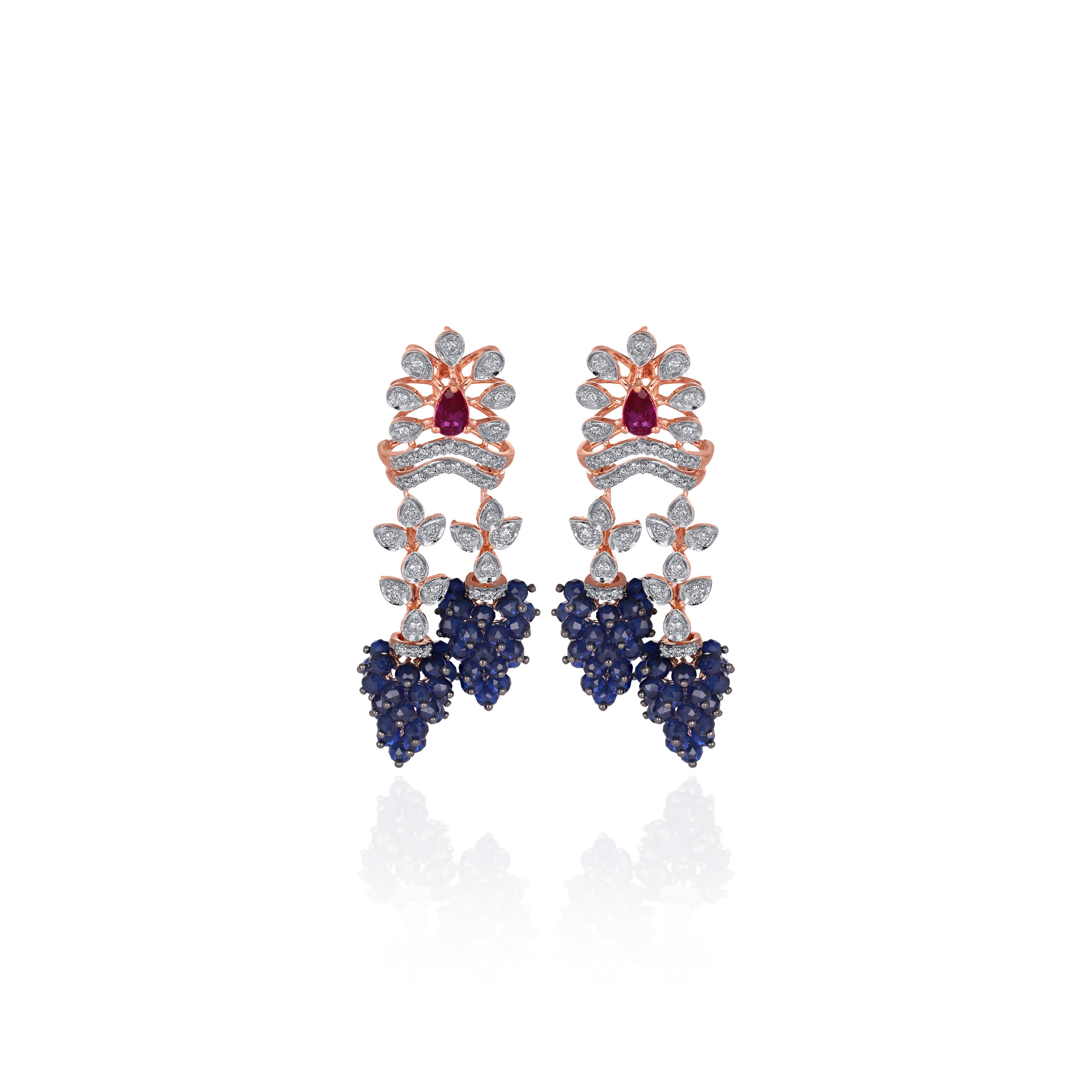 Starlit Ivy Diamond Earrings - Senco Gold and Diamonds