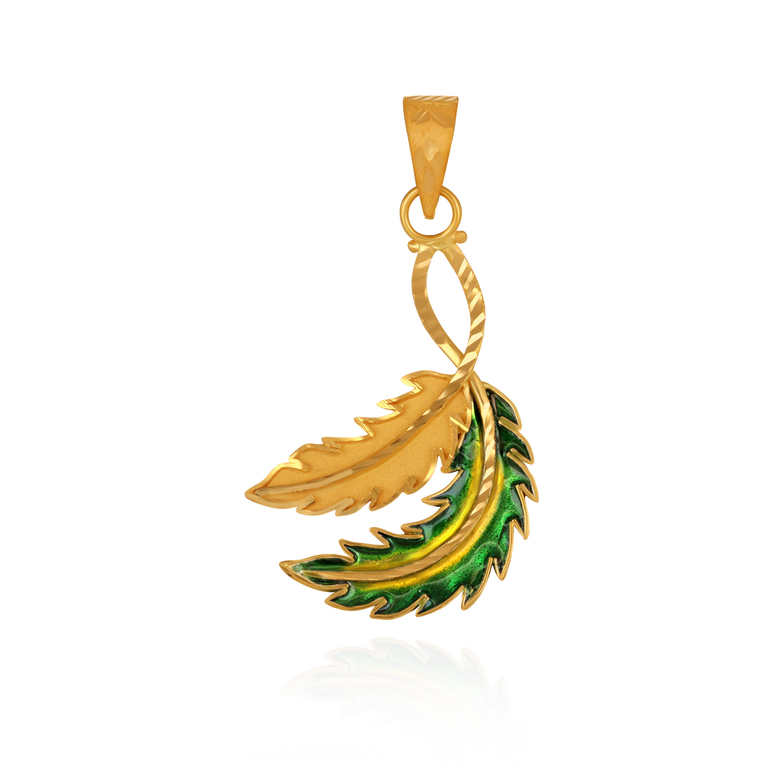 Enchanted Leaves Gold Pendant - Senco Gold and Diamonds