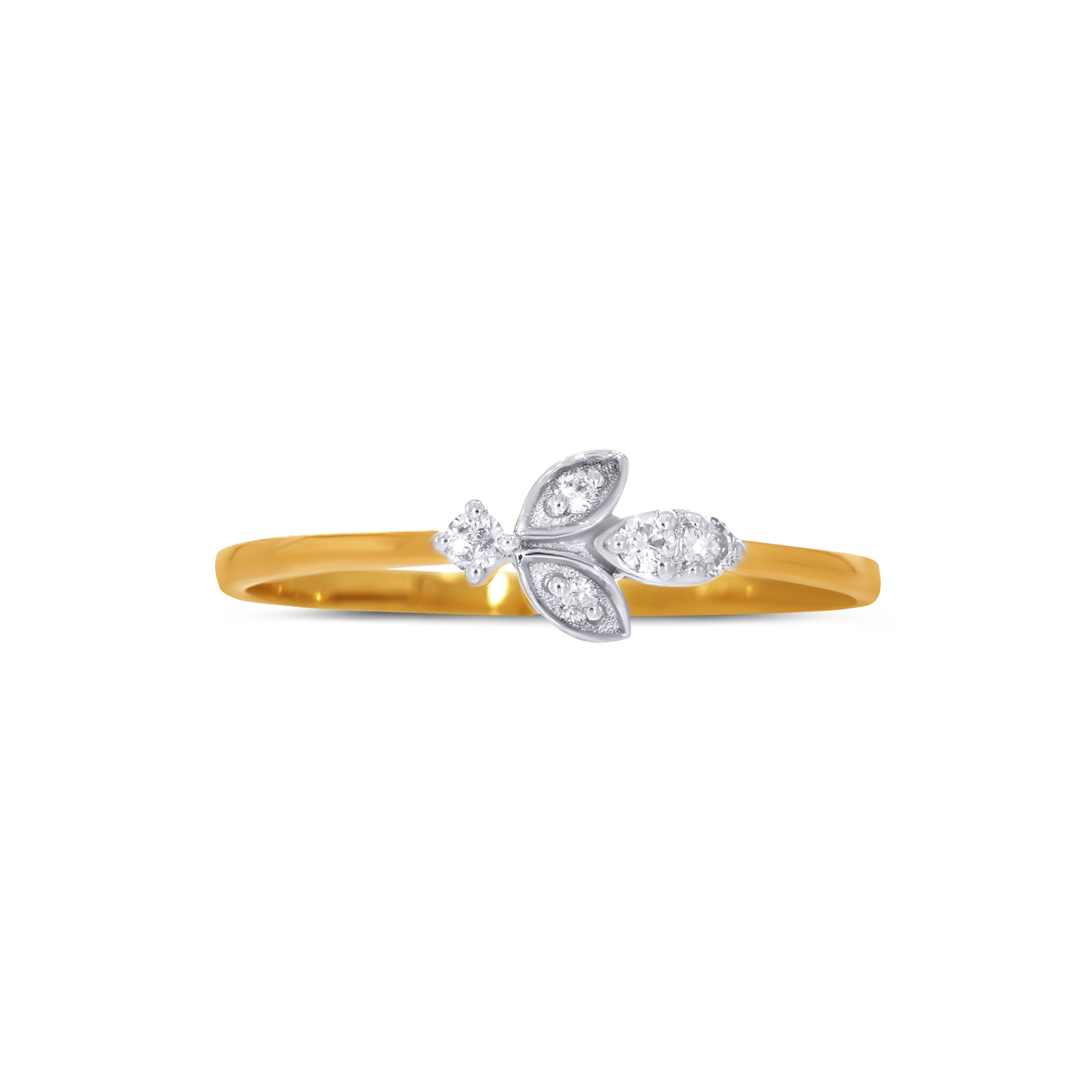 Gilded Petal Diamond Ring - Senco Gold and Diamonds