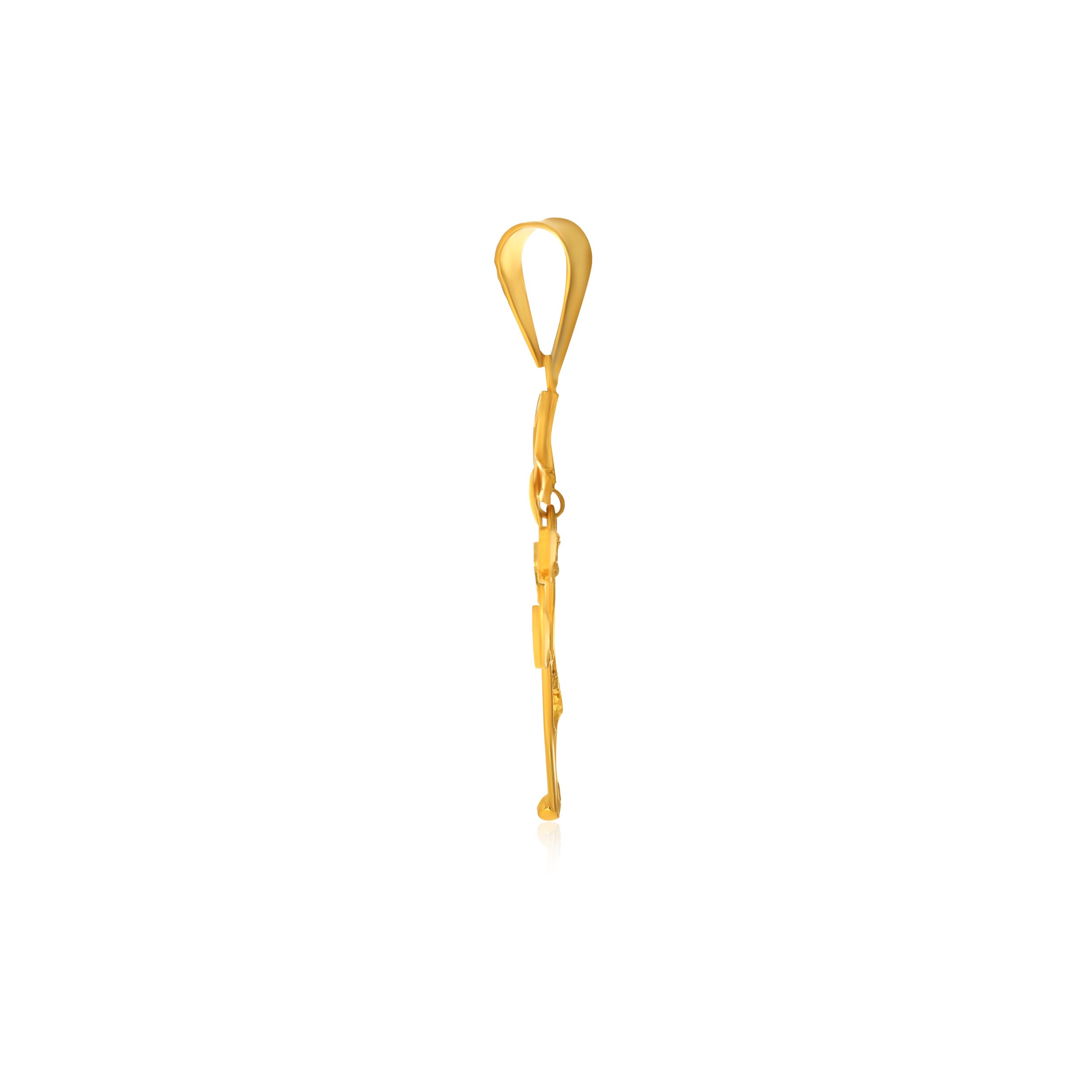 Lotus Splendour Gold Pendant - Senco Gold and Diamonds