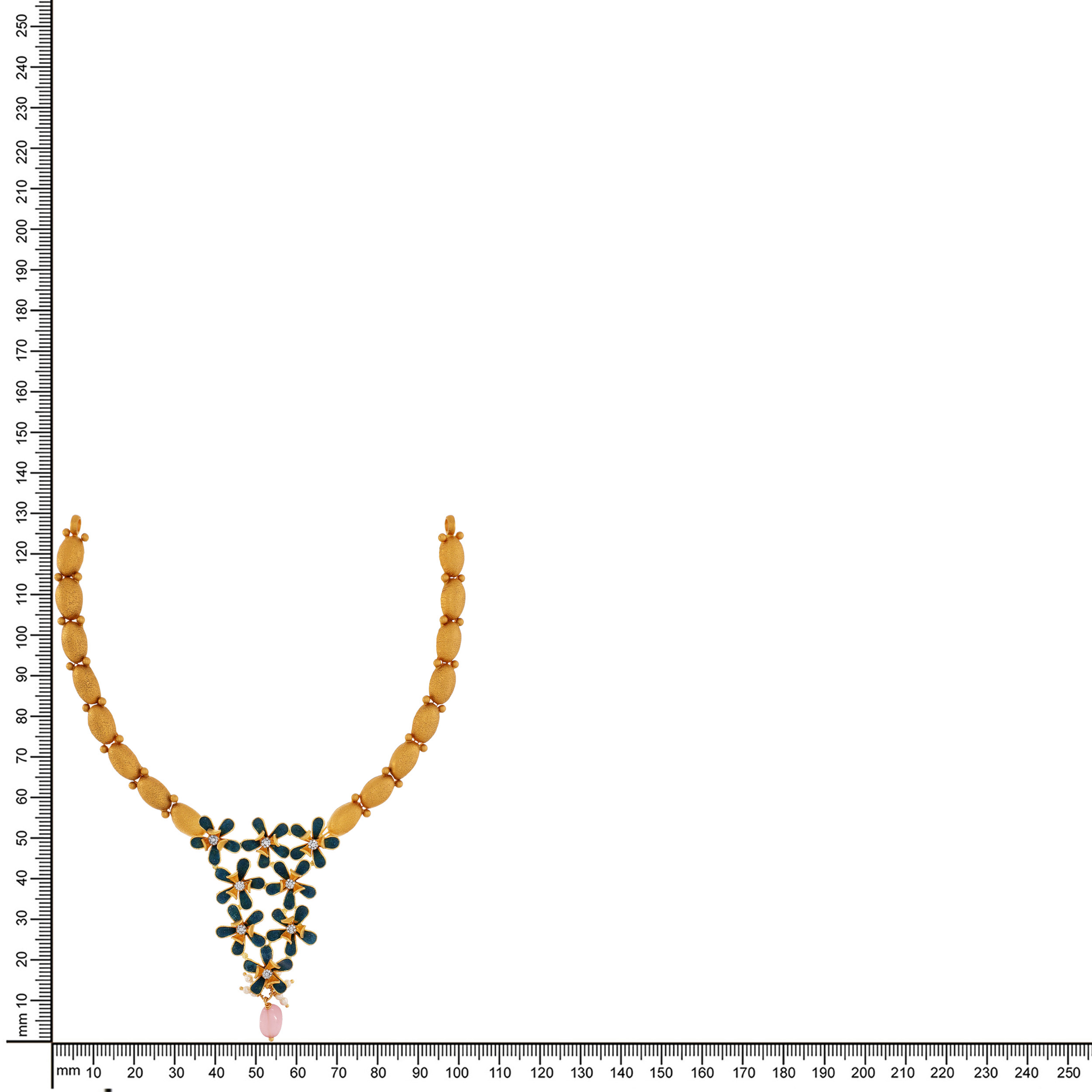 22K Yellow Gold Antique Kundan Necklace-GN-D000779669 - Senco Gold and Diamonds
