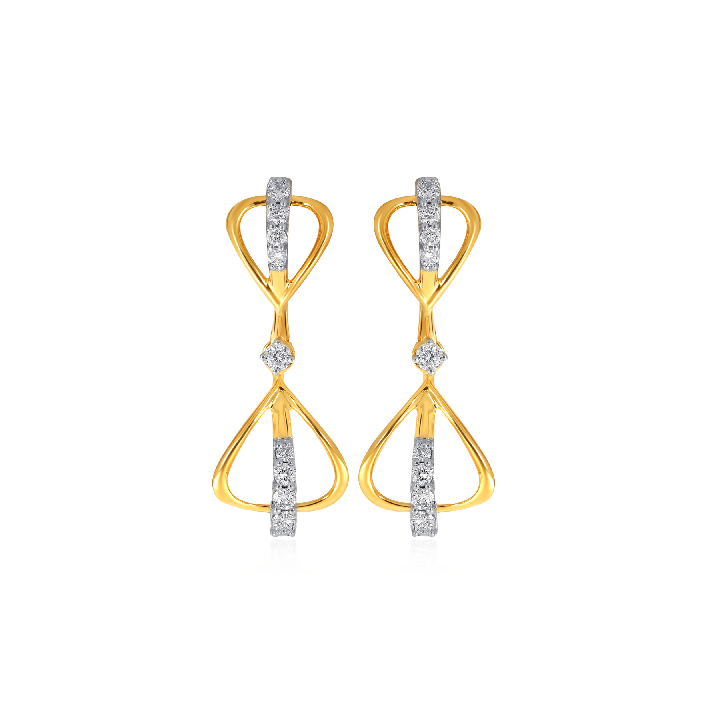 Adorable Aura Diamond Drop Earrings - Senco Gold and Diamonds