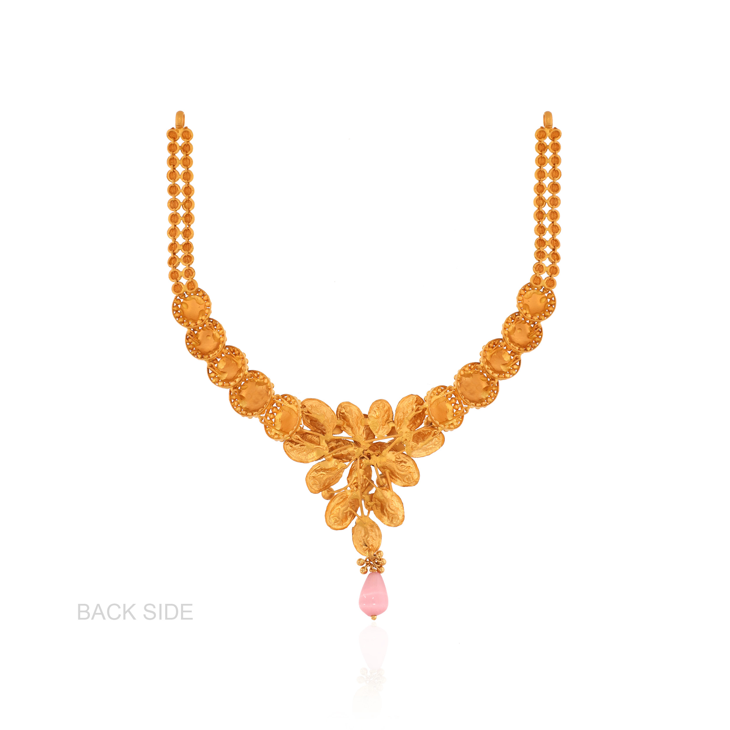 22K Yellow Gold Antique Kundan Necklace-GN-D000779666 - Senco Gold and Diamonds