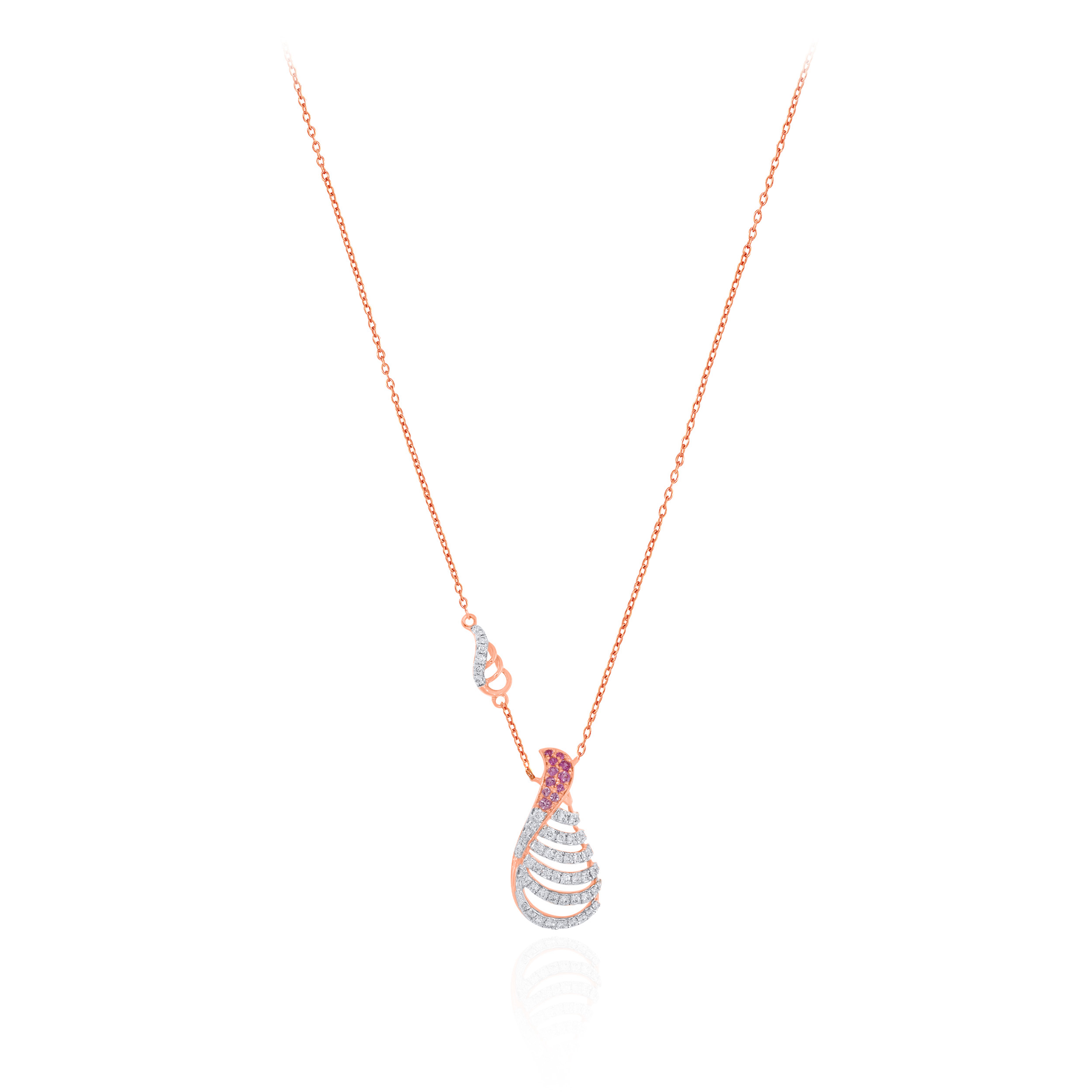 Modern Muse Diamond Chain Pendant - Senco Gold and Diamonds