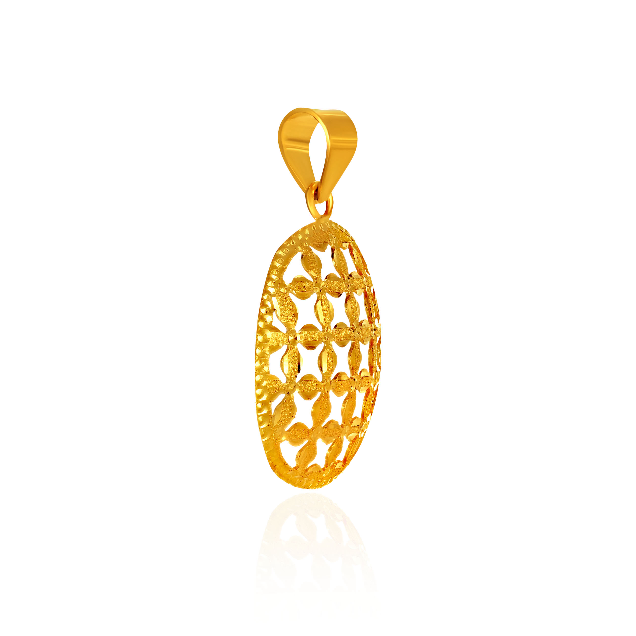 Aureate Arabesque Gold Pendant - Senco Gold and Diamonds