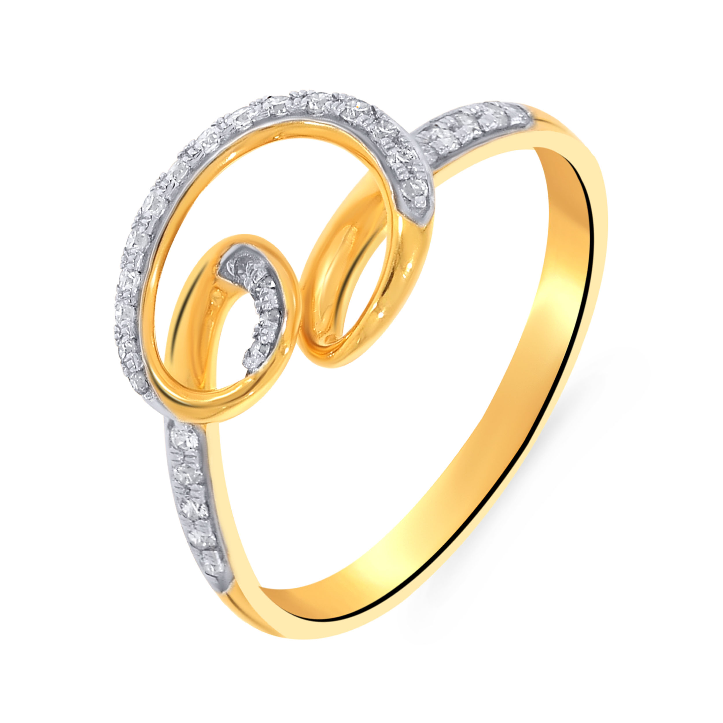 Twisted Glamour Diamond Ring - Senco Gold and Diamonds