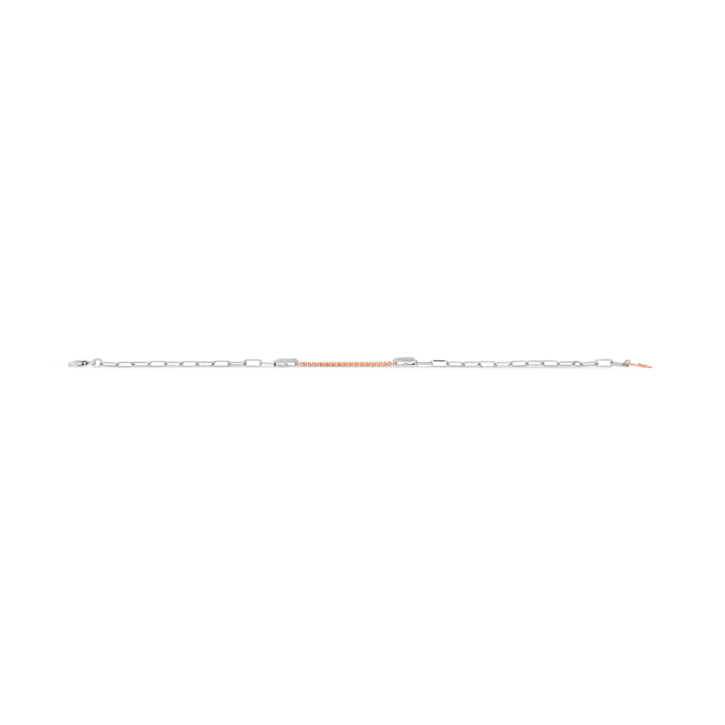 Delicate Dual Tone Platinum Bracelet - Senco Gold and Diamonds