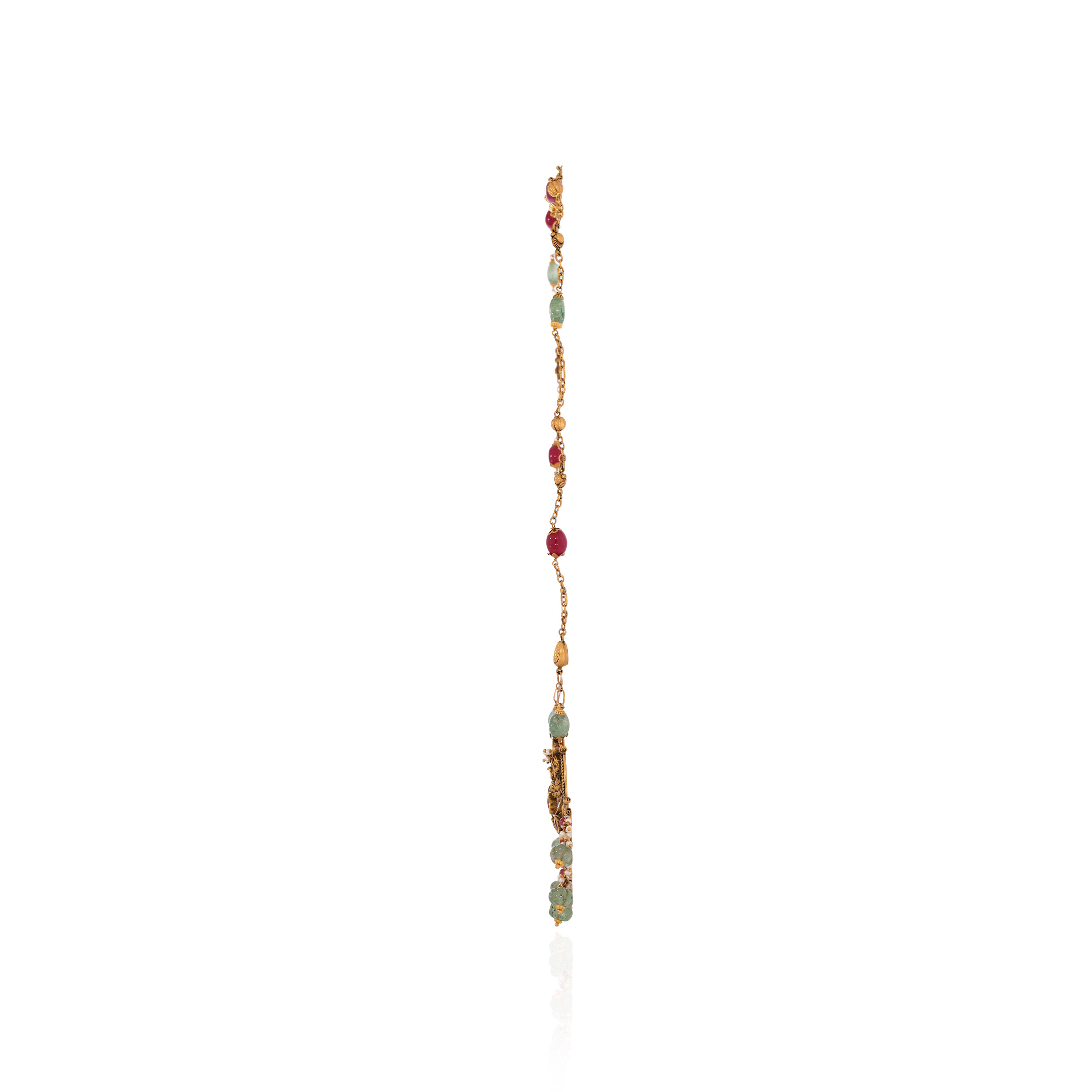 22K Yellow Gold Kundan Necklace-GN-D000782874 - Senco Gold and Diamonds