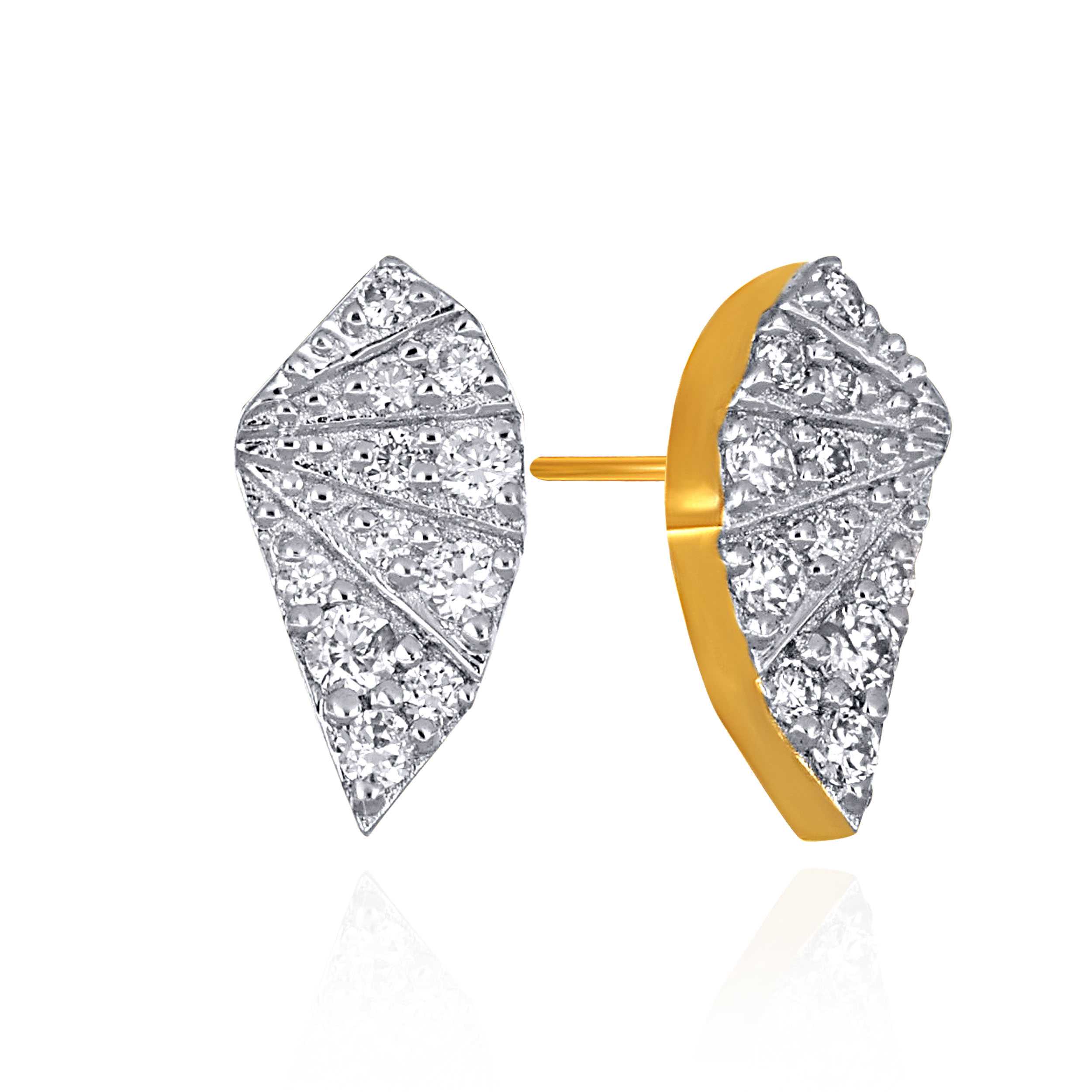 Abstract Prism Diamond Studs - Senco Gold and Diamonds