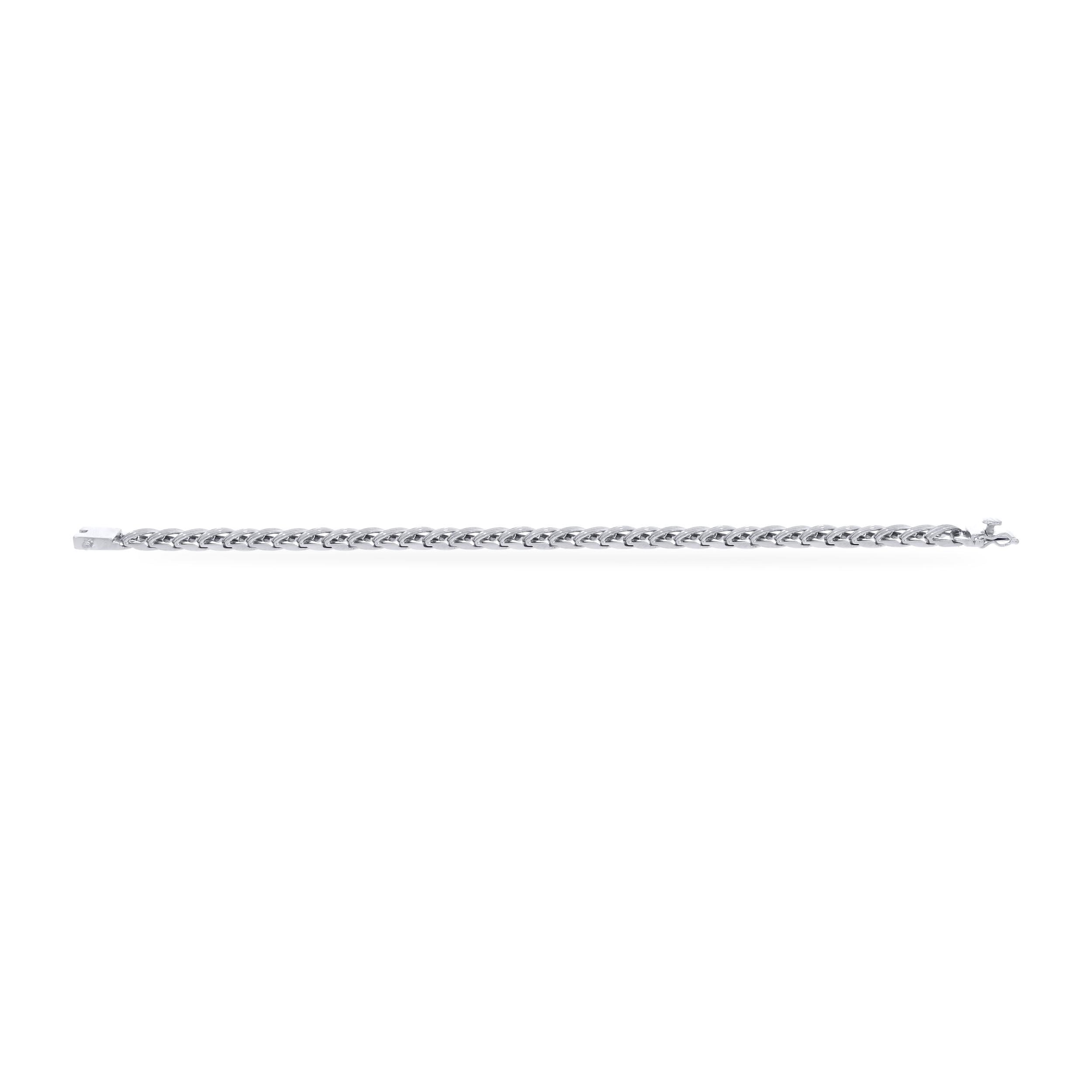 Inclined Array Men Platinum Wristlet - Senco Gold and Diamonds