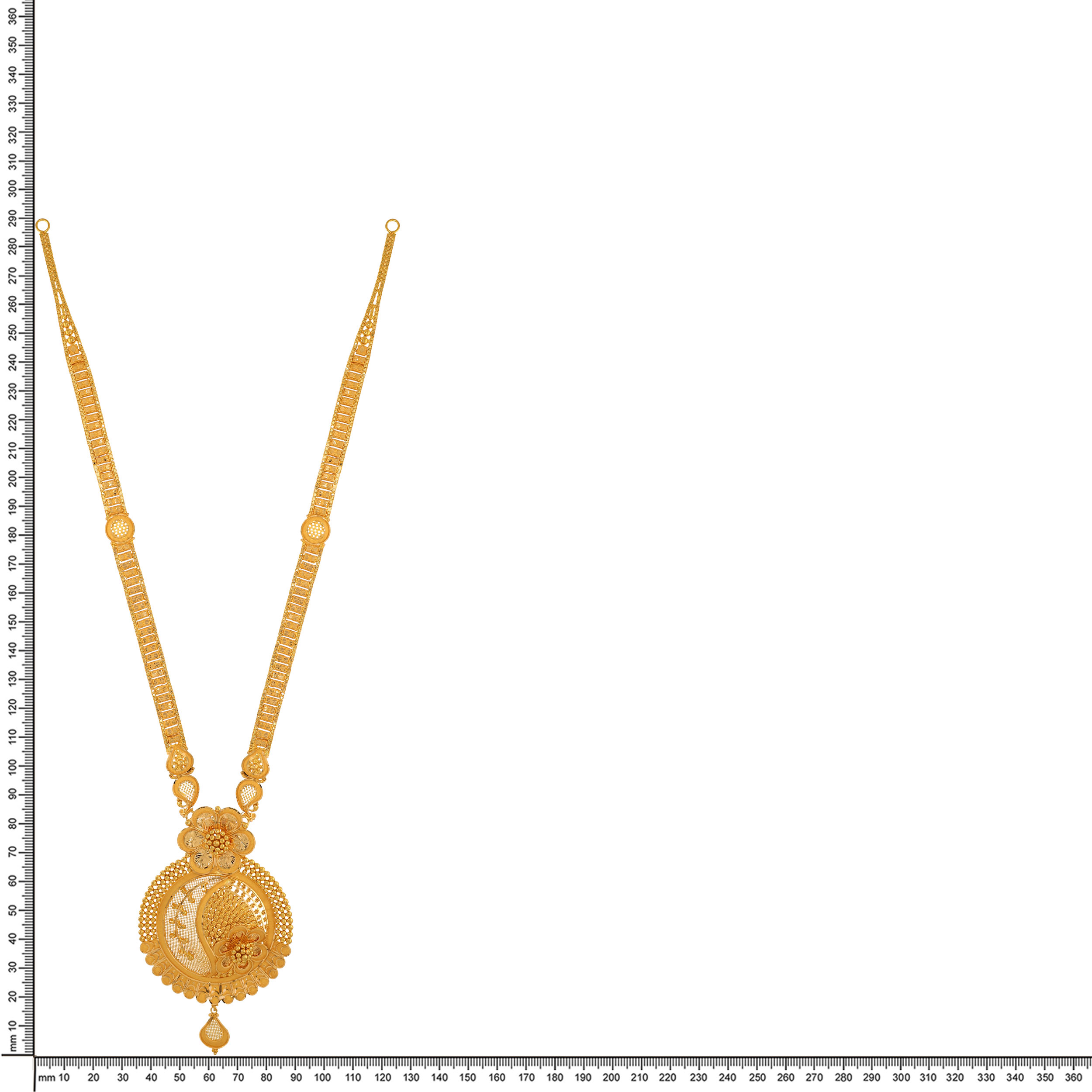 Regal Ceremonial Gold Sitahar Necklace - Senco Gold and Diamonds