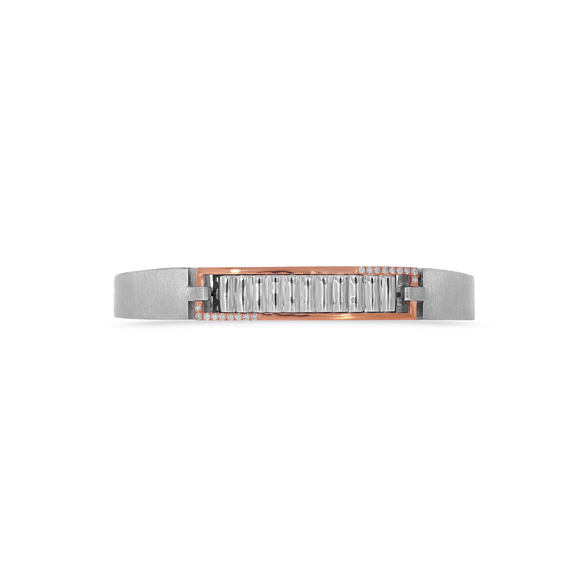 Striking Linear Platinum Men's Kada - Senco Gold and Diamonds