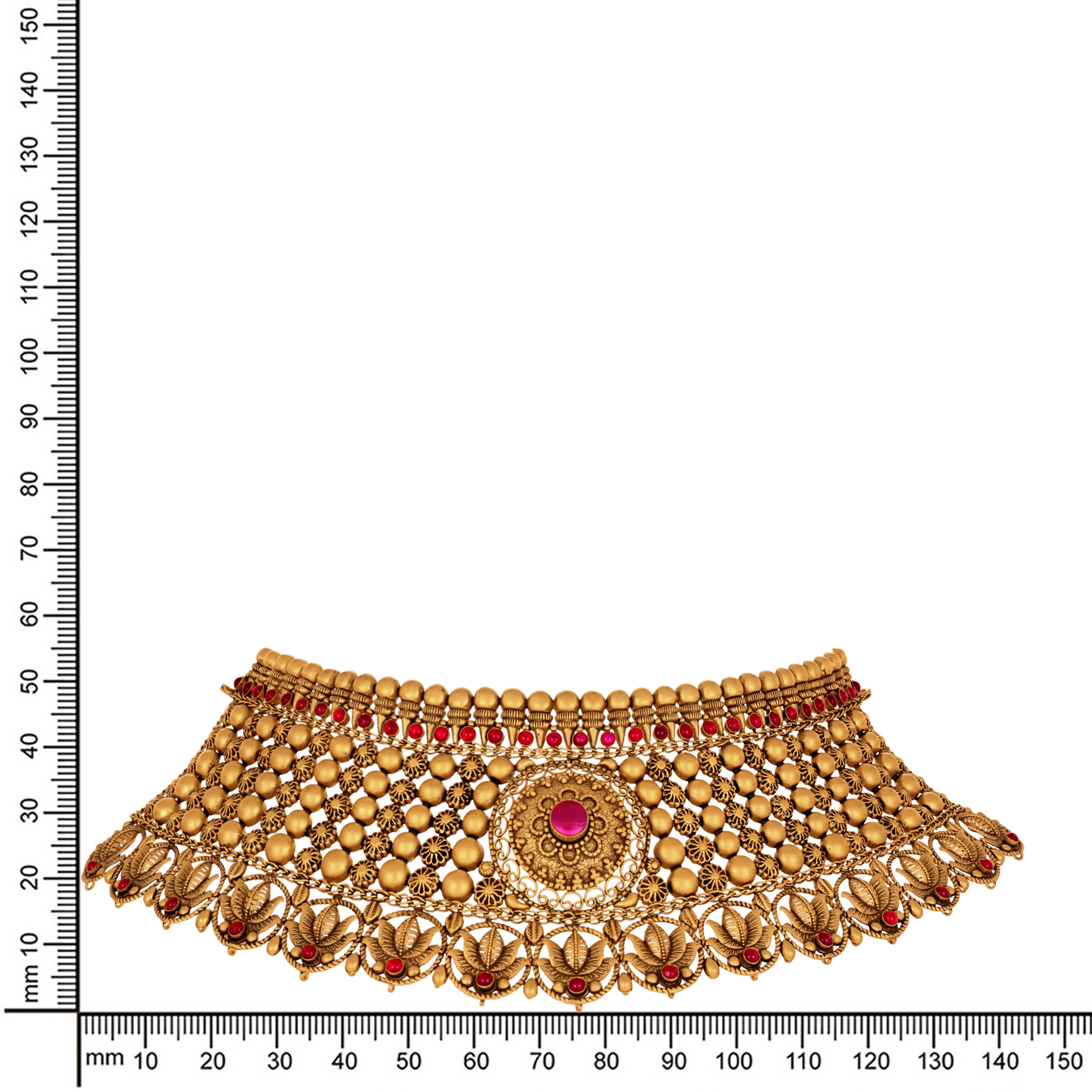 Heirloom Radiance Temple Gold Choker - Senco Gold and Diamonds