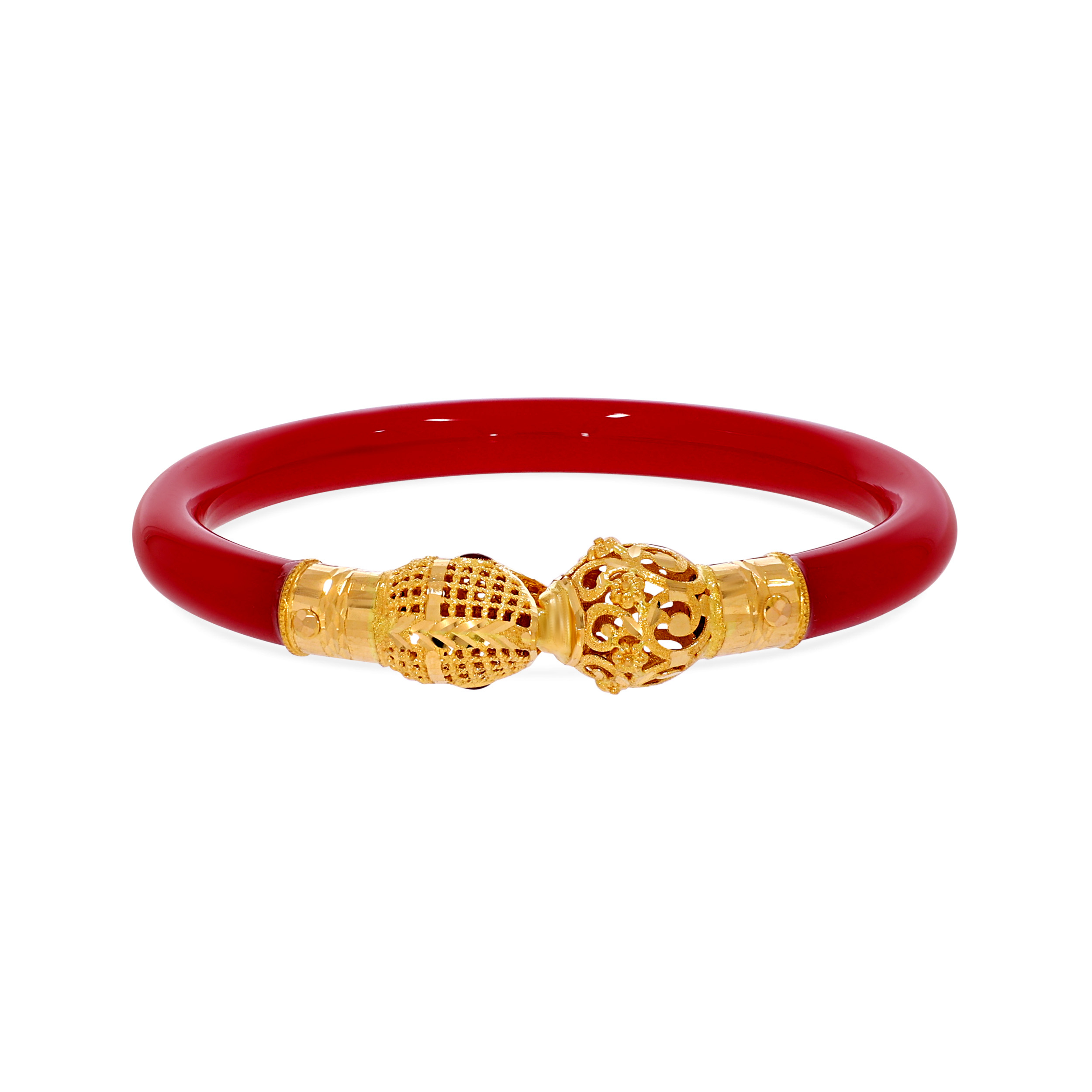 Crimson Wedding Gold Pola Bangle - Senco Gold and Diamonds