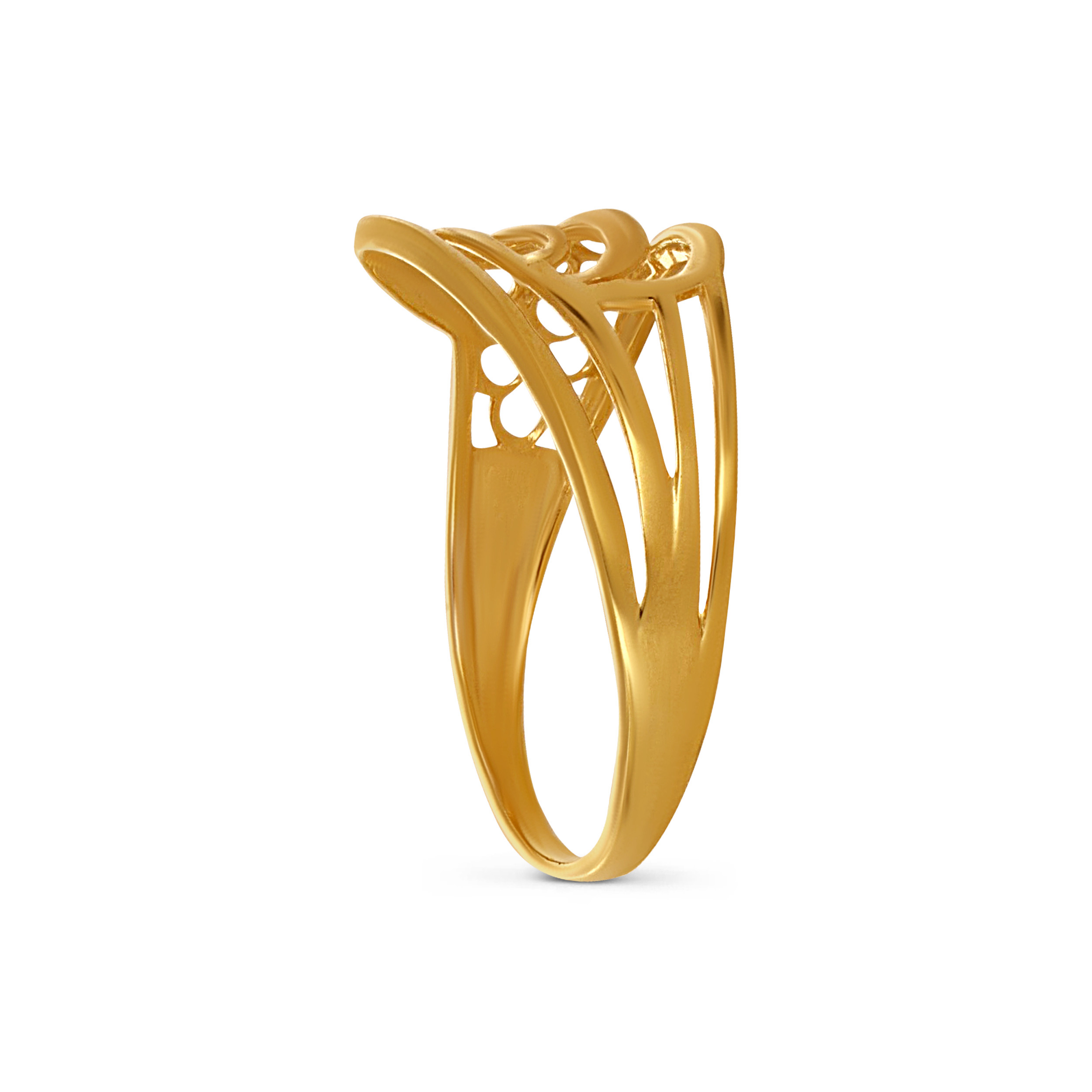Aura Lattice Gold Ring - Senco Gold and Diamonds