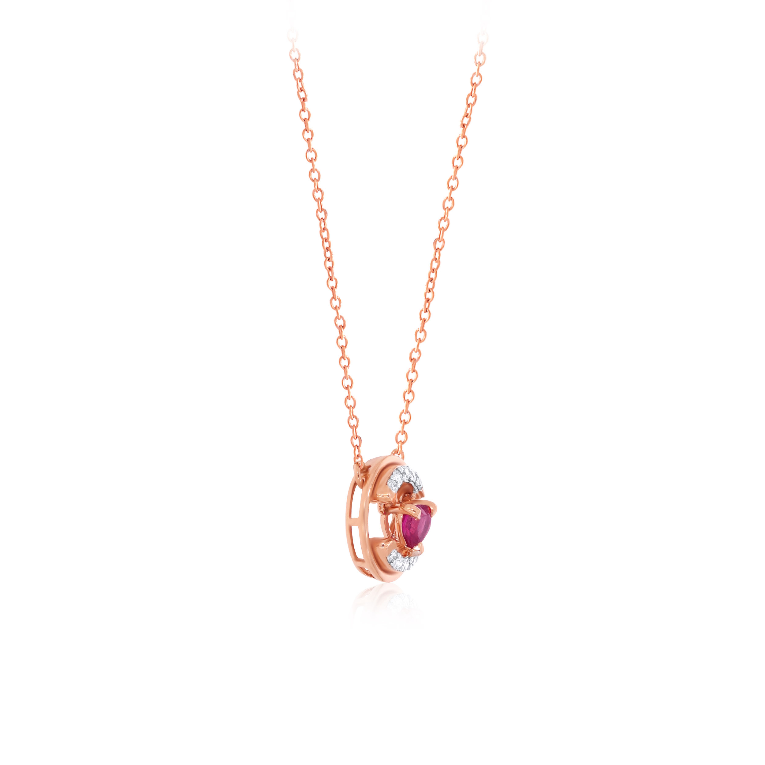 Loveable Heart Diamond Chain Pendant - Senco Gold and Diamonds