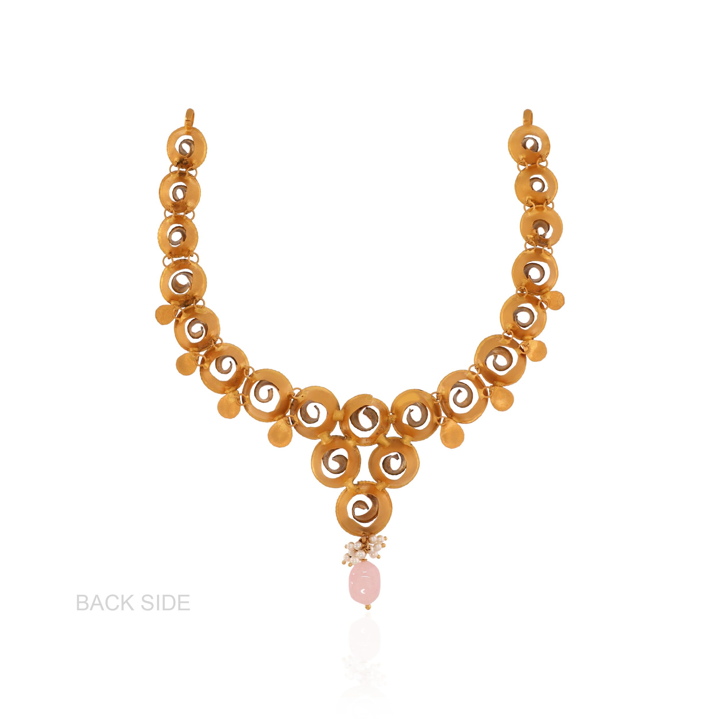 22K Yellow Gold Antique Kundan Necklace-GN-D000779667 - Senco Gold and Diamonds
