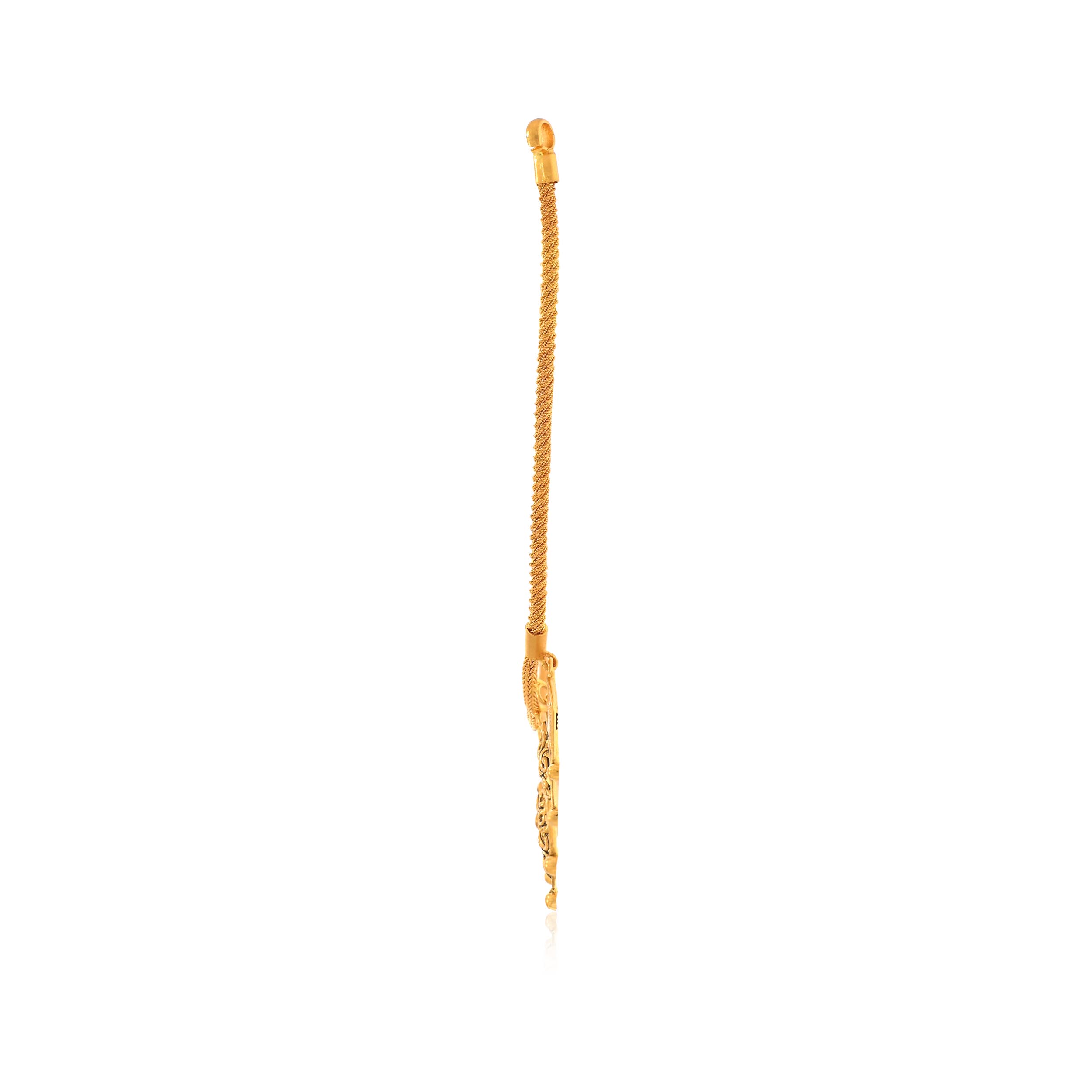 Dual Rhombus Antique Gold Necklace - Senco Gold and Diamonds
