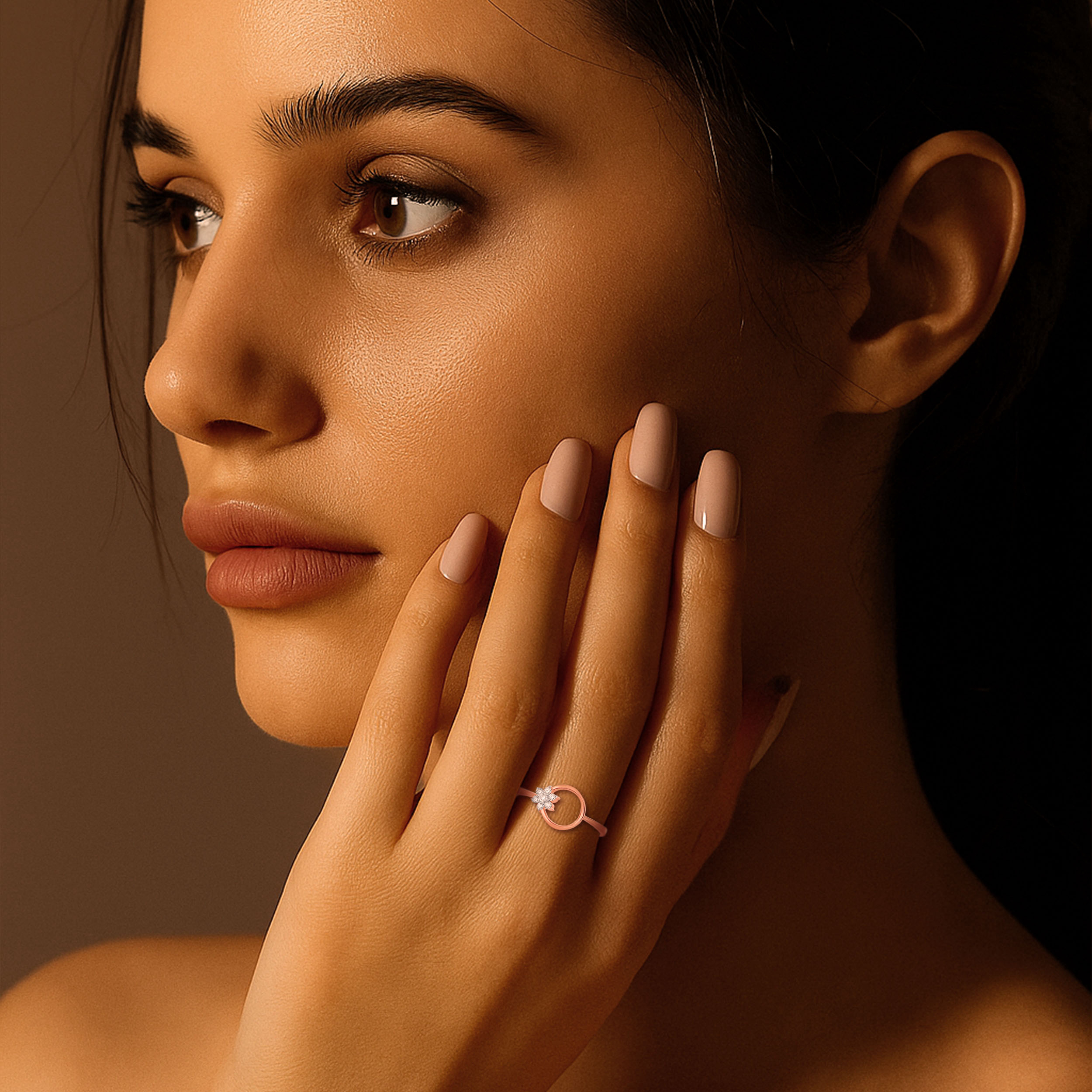 Circle Bloom Diamond Ring - Senco Gold and Diamonds