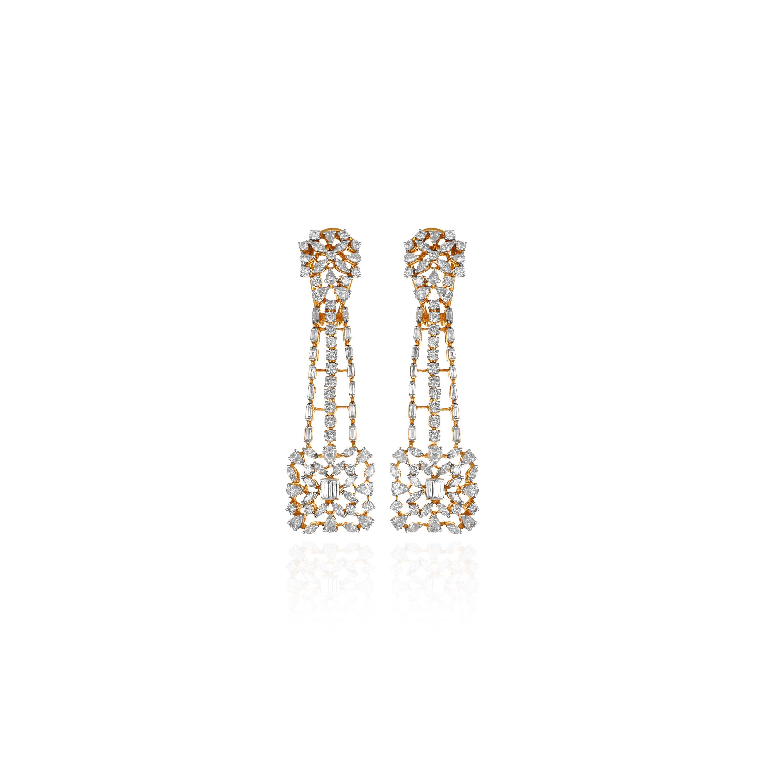 Opulent Symphony Diamond Earrings - Senco Gold and Diamonds