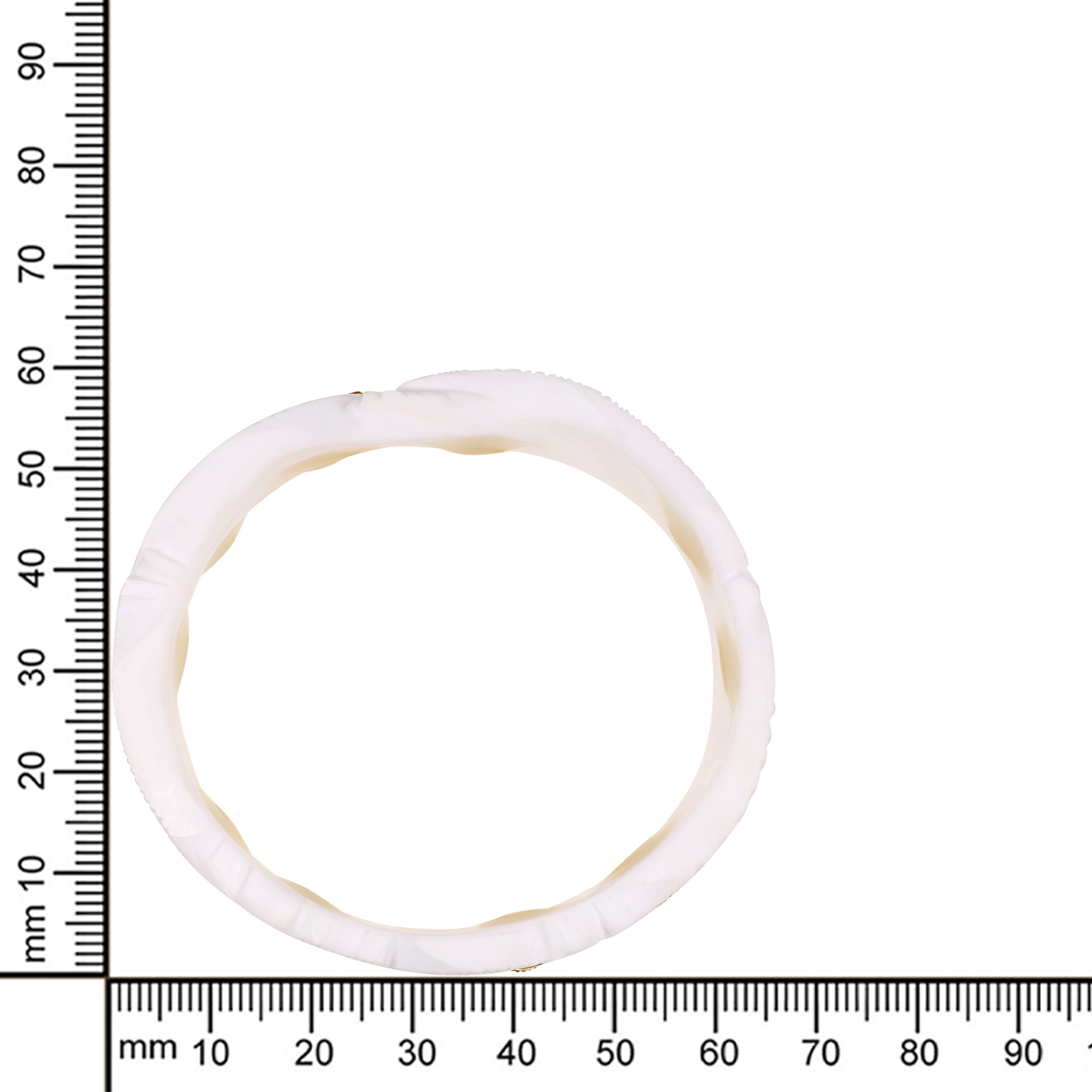 Sacred Elegance Gold Sankha Bangle - Senco Gold and Diamonds