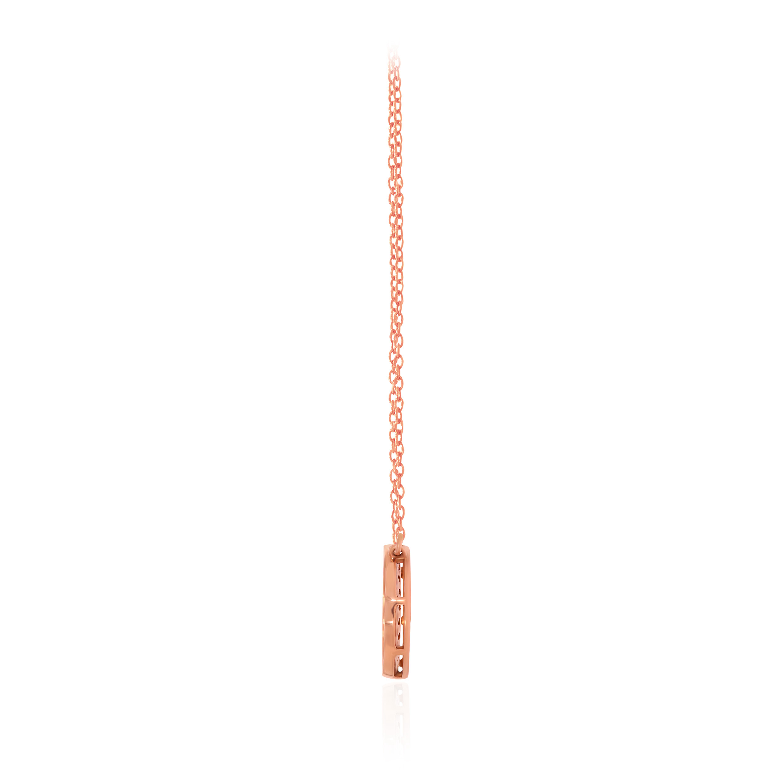 Petite Circle Diamond Chain Pendant - Senco Gold and Diamonds