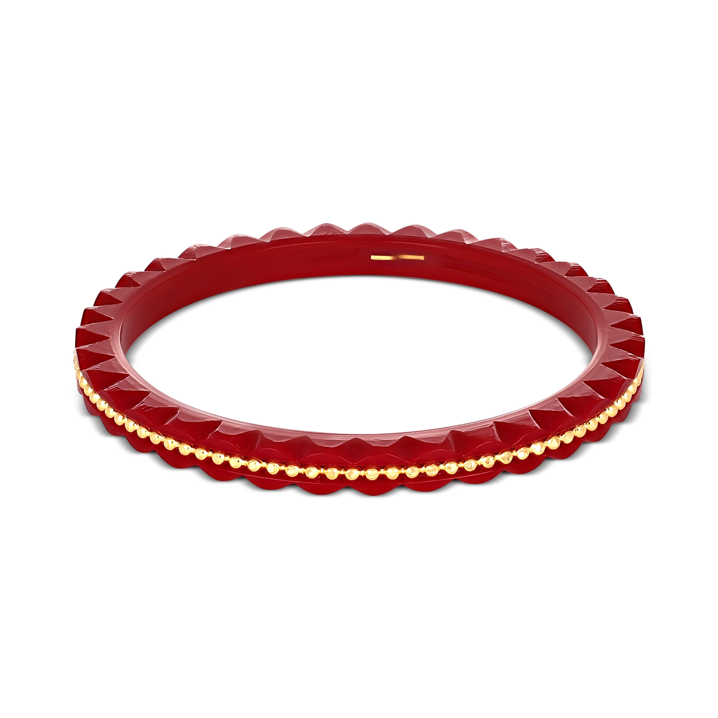 Modern Union Red Gold Pola Bangle - Senco Gold and Diamonds