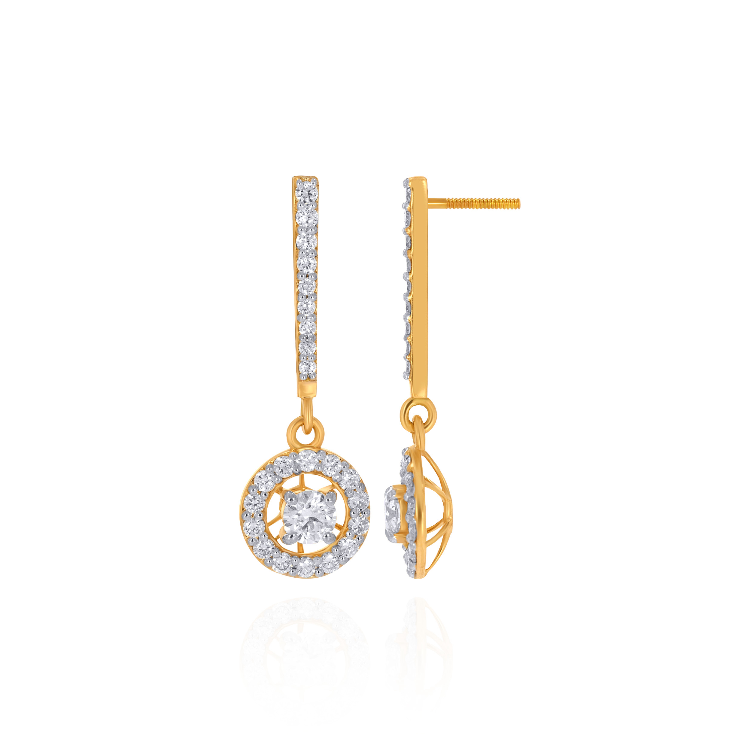 Illume Loop Diamond Drop Earrings - Senco Gold and Diamonds