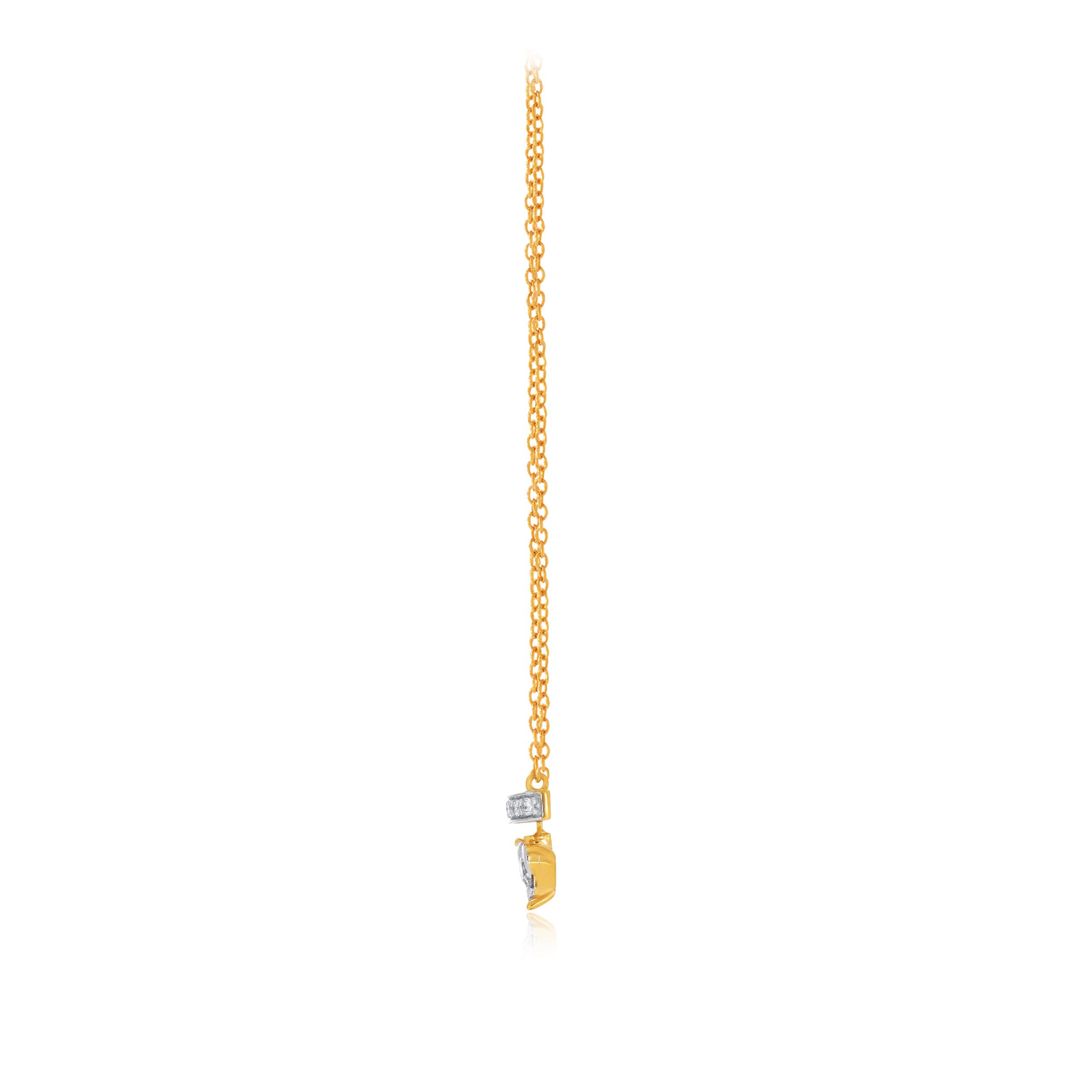 Classy Love Diamond Chain Pendant - Senco Gold and Diamonds