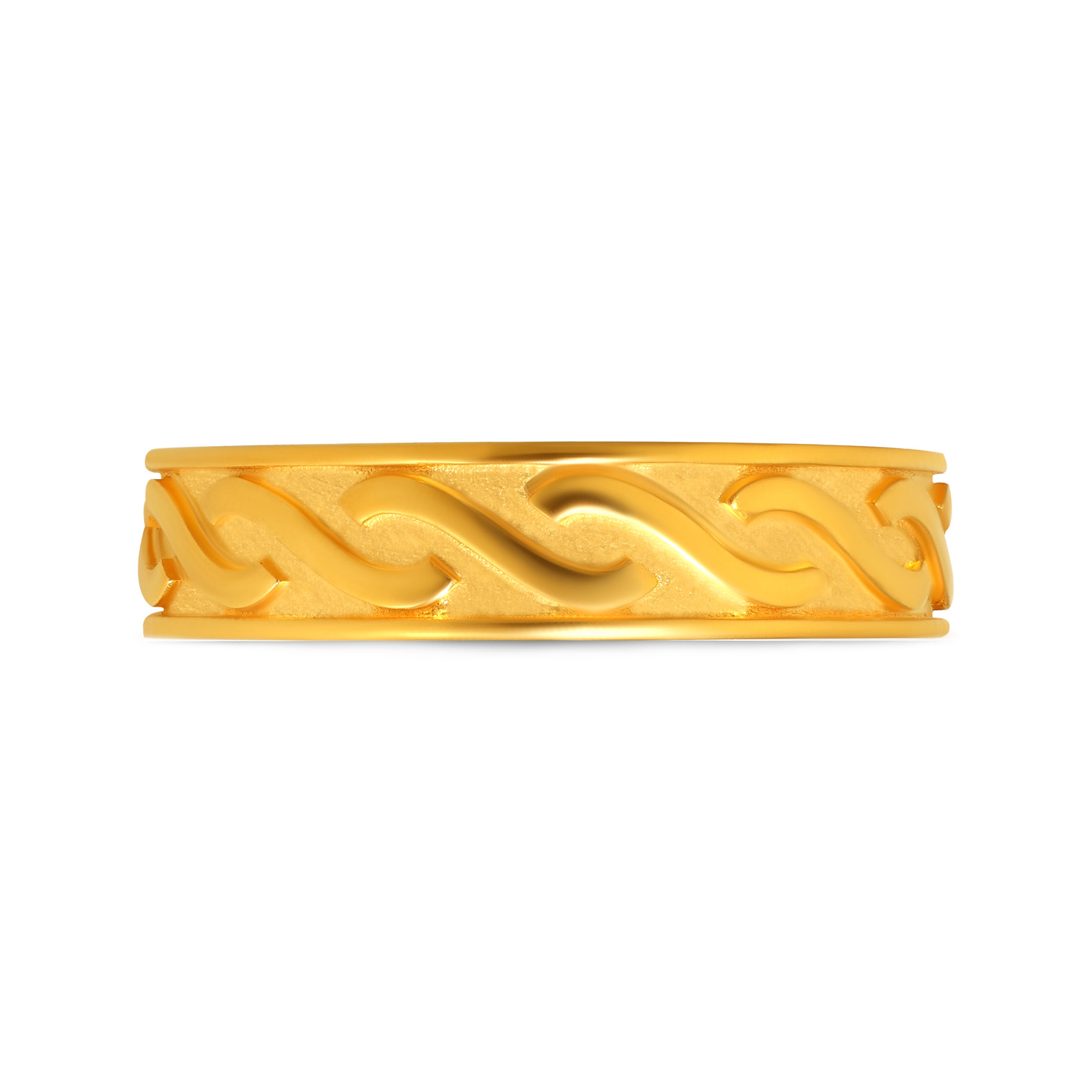 Vintage Textured Men's Gold Ring - Senco Gold and Diamonds