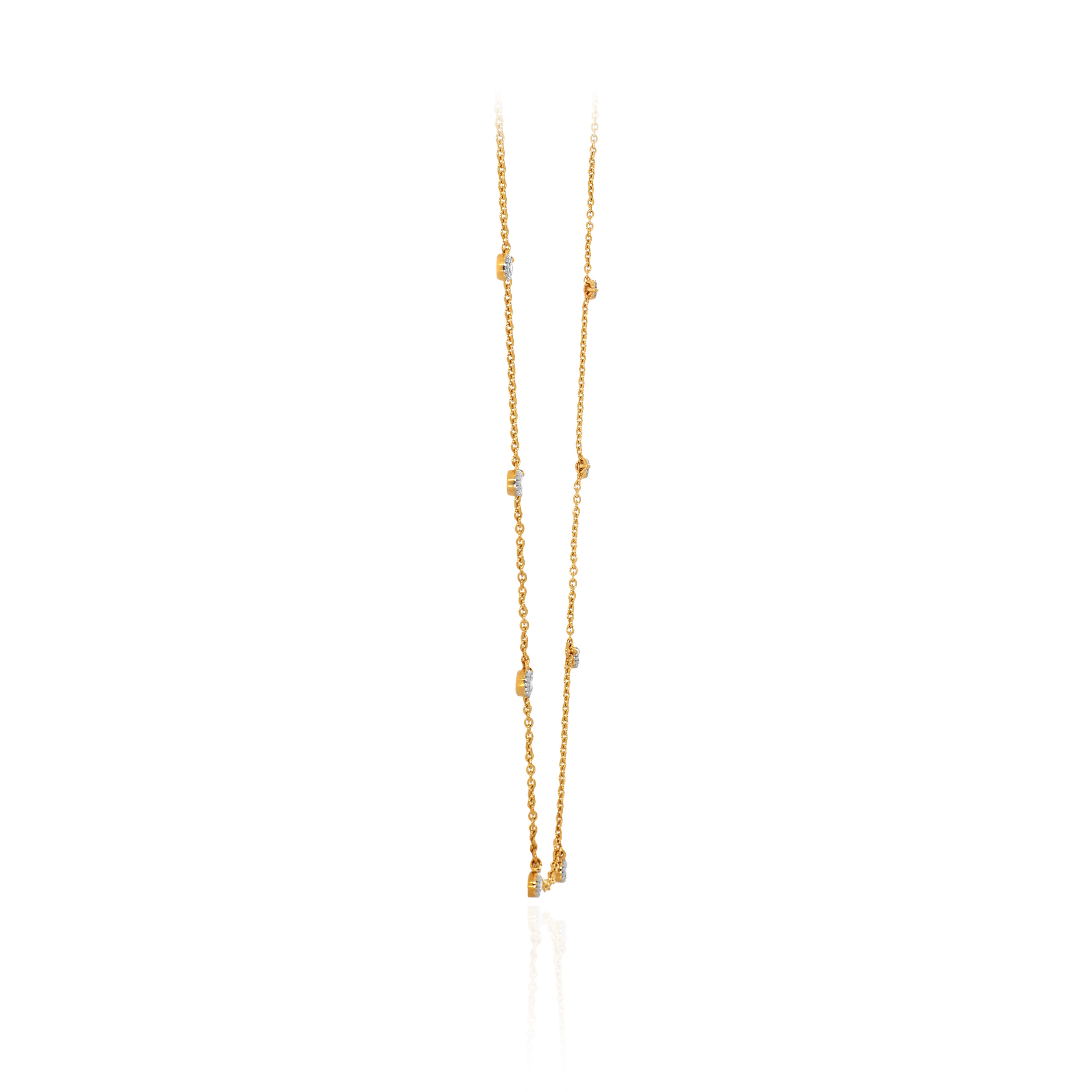Sparkling Cascade Diamond Gold Necklace - Senco Gold and Diamonds