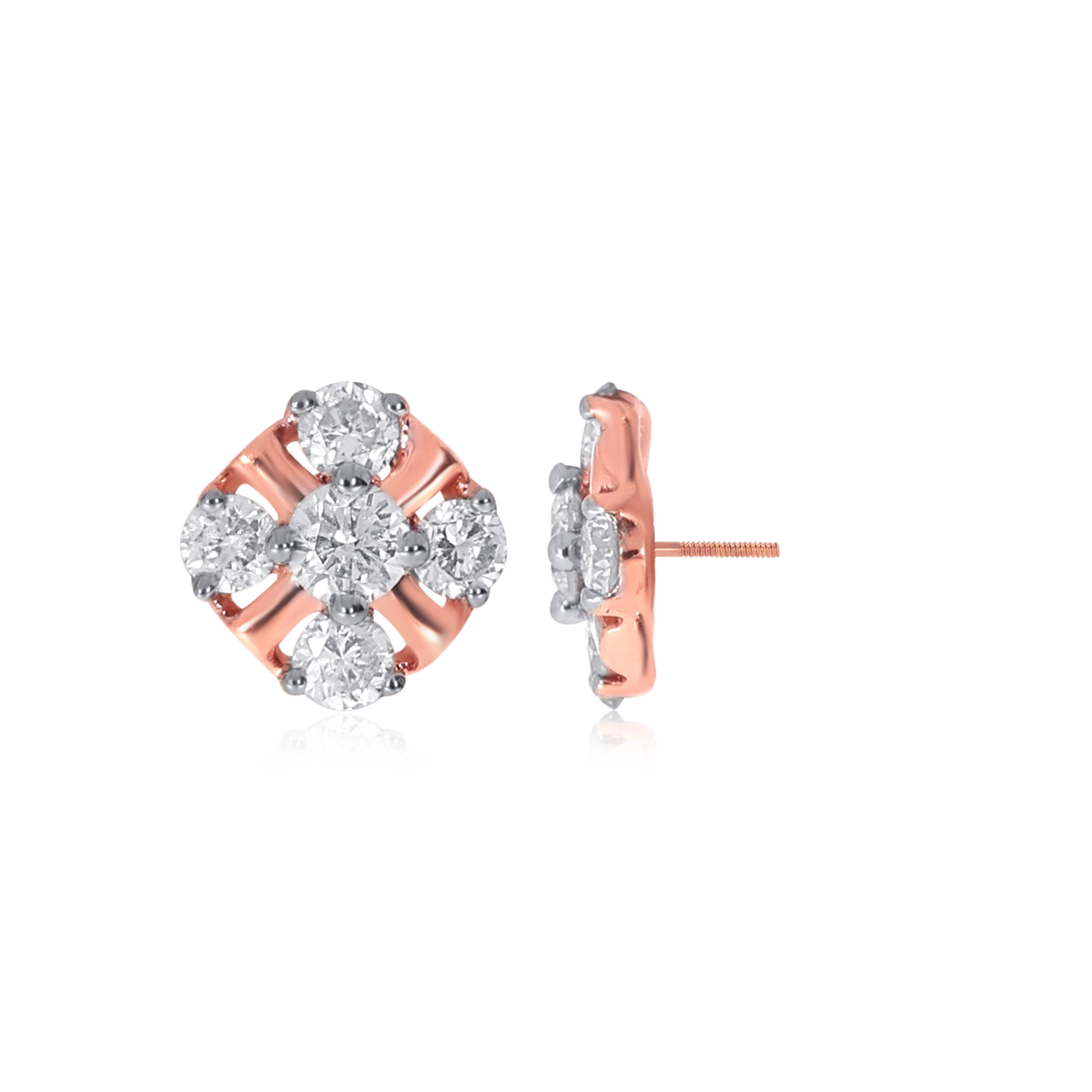 Perfect Blossom Diamond Studs - Senco Gold and Diamonds