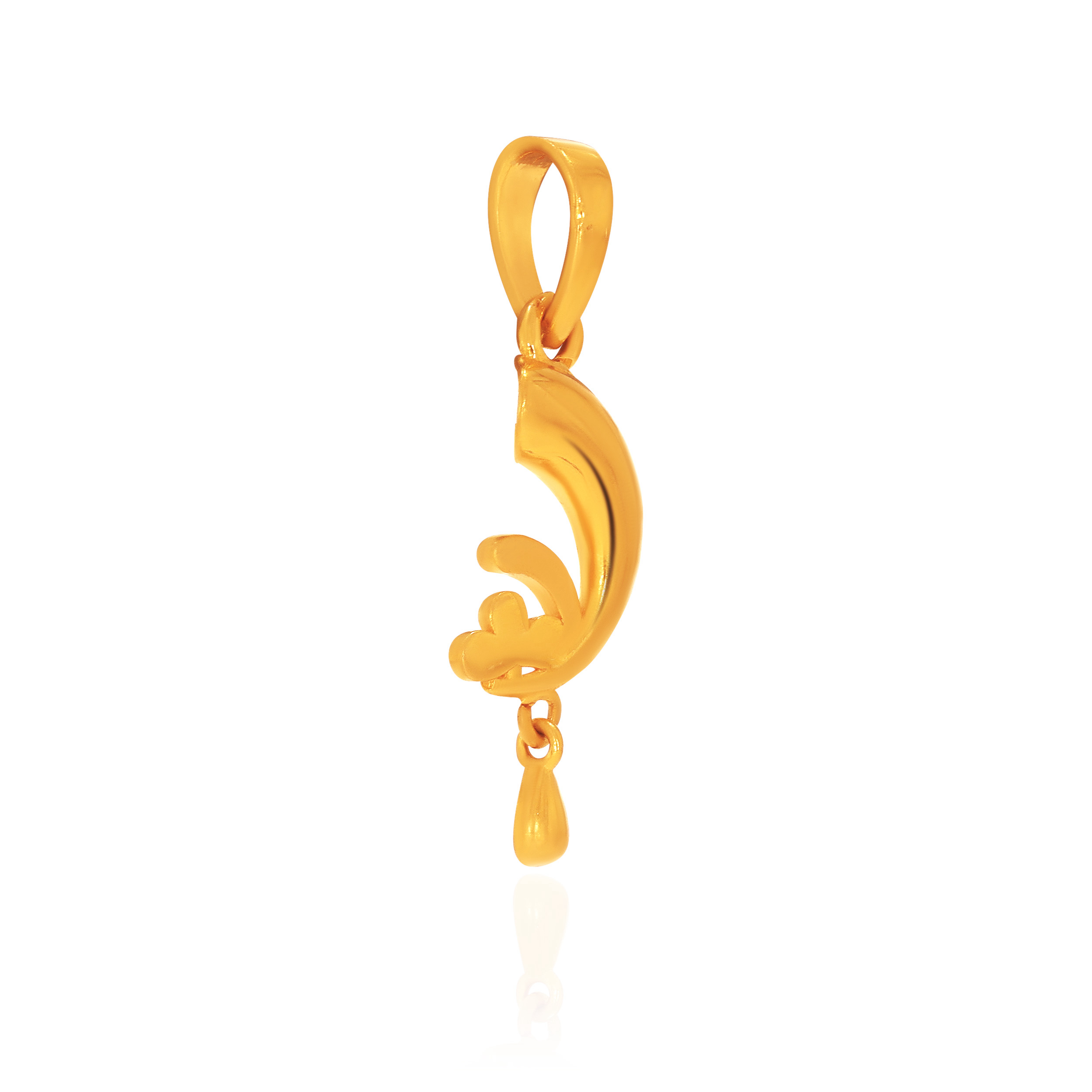 Modern Art Gold Pendant - Senco Gold and Diamonds