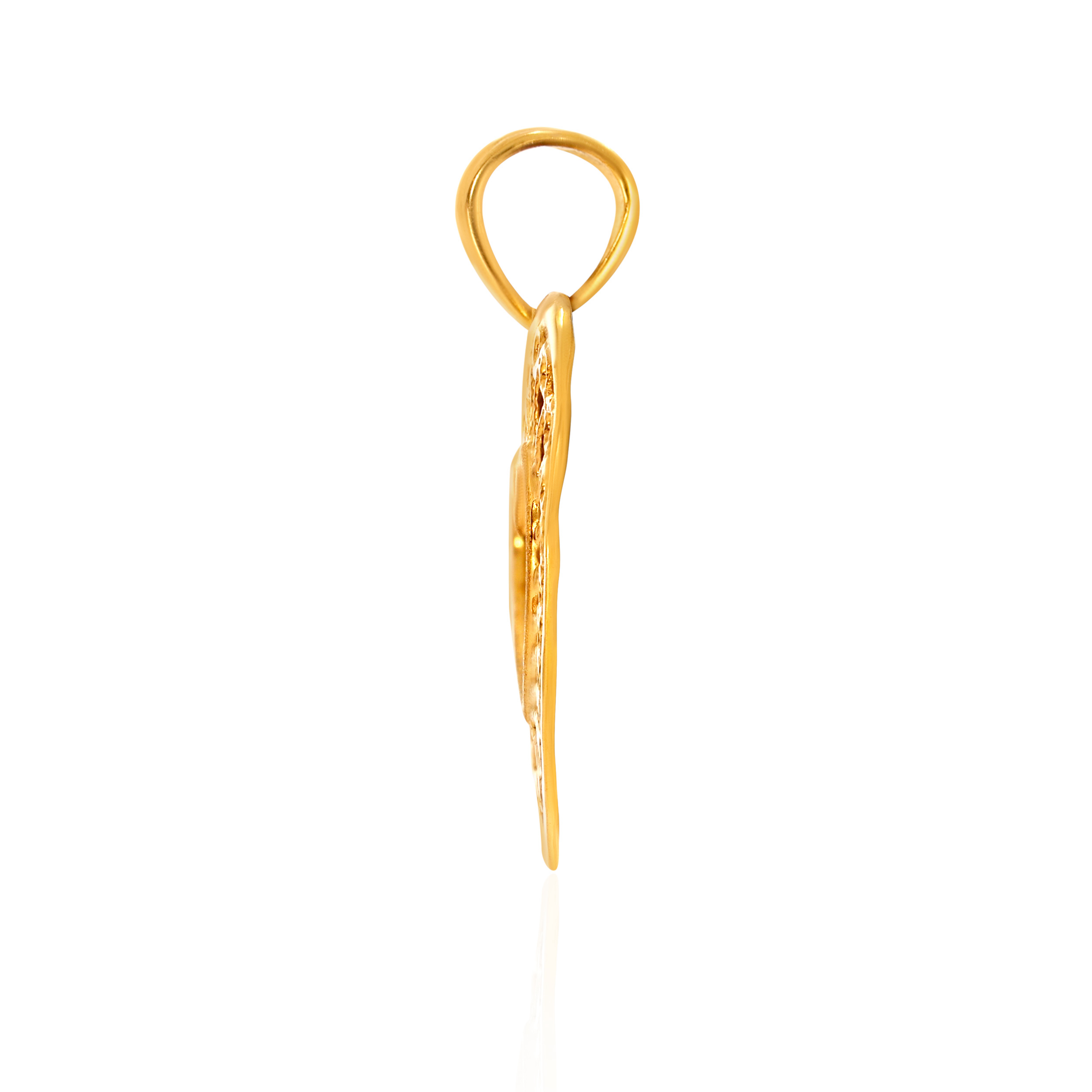 Heart Within Gold Pendant - Senco Gold and Diamonds