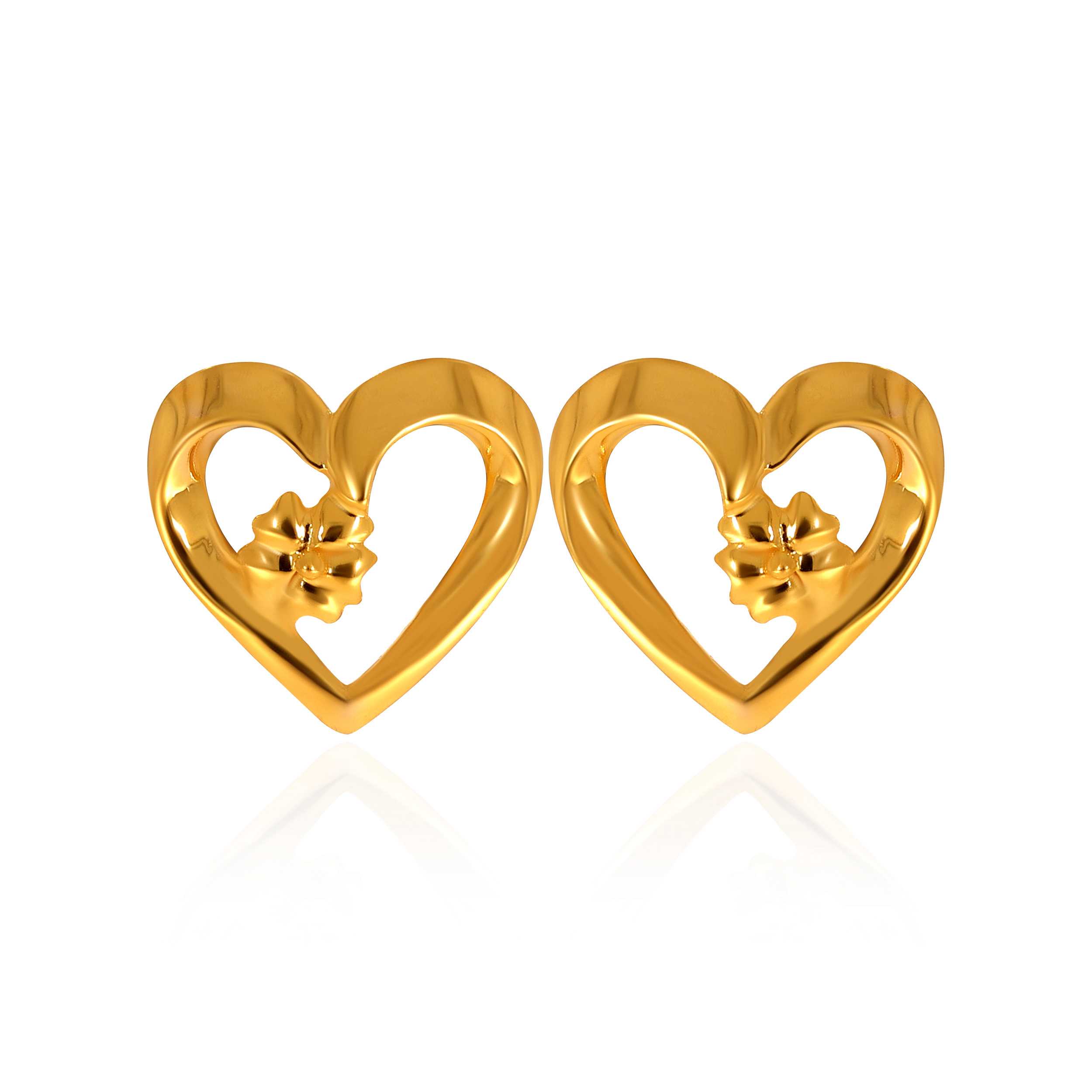 18K Yellow Gold Gold Studs Earrings-GP-D000281523 - Senco Gold and Diamonds