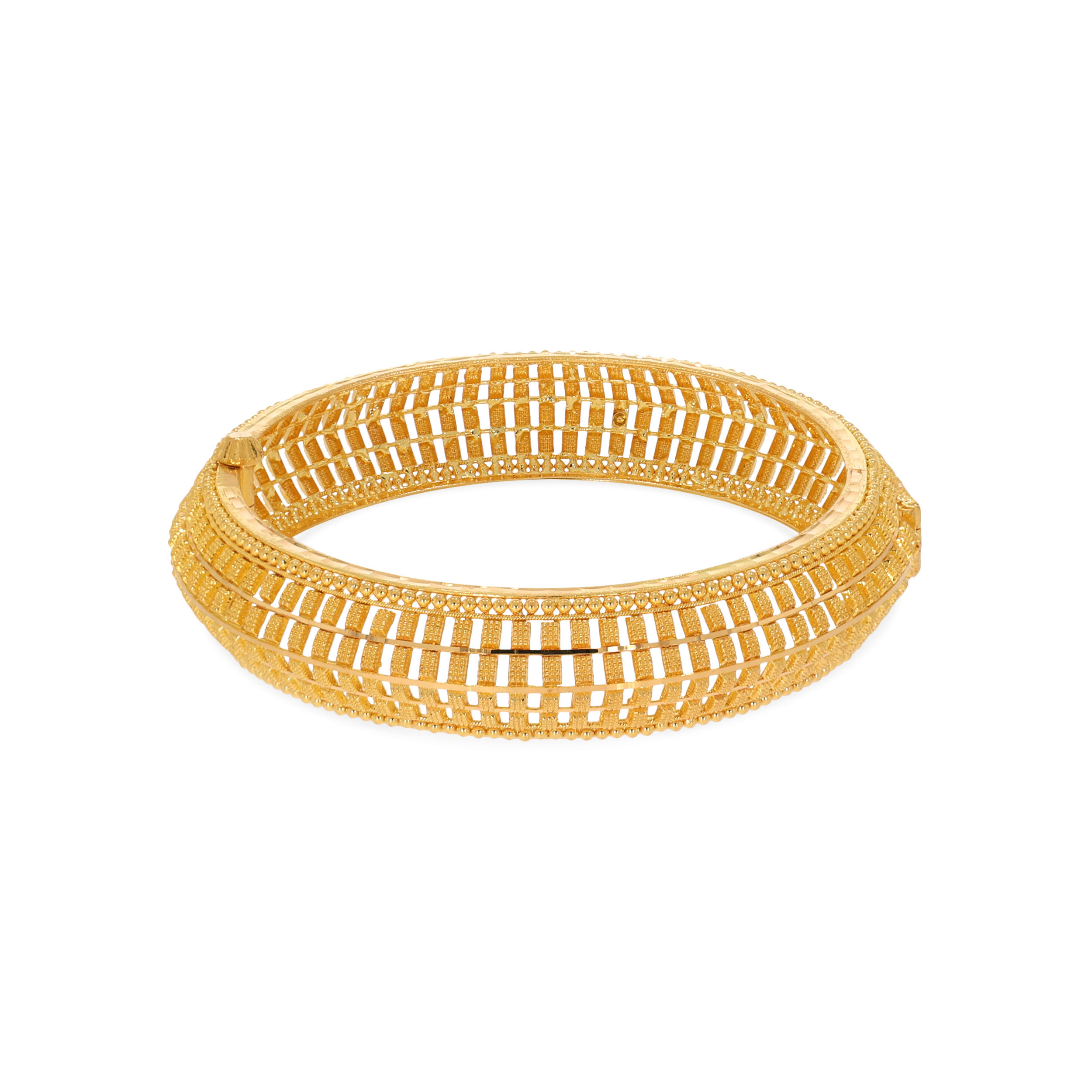 Majestic Allure Gold Chur Bangle - Senco Gold and Diamonds