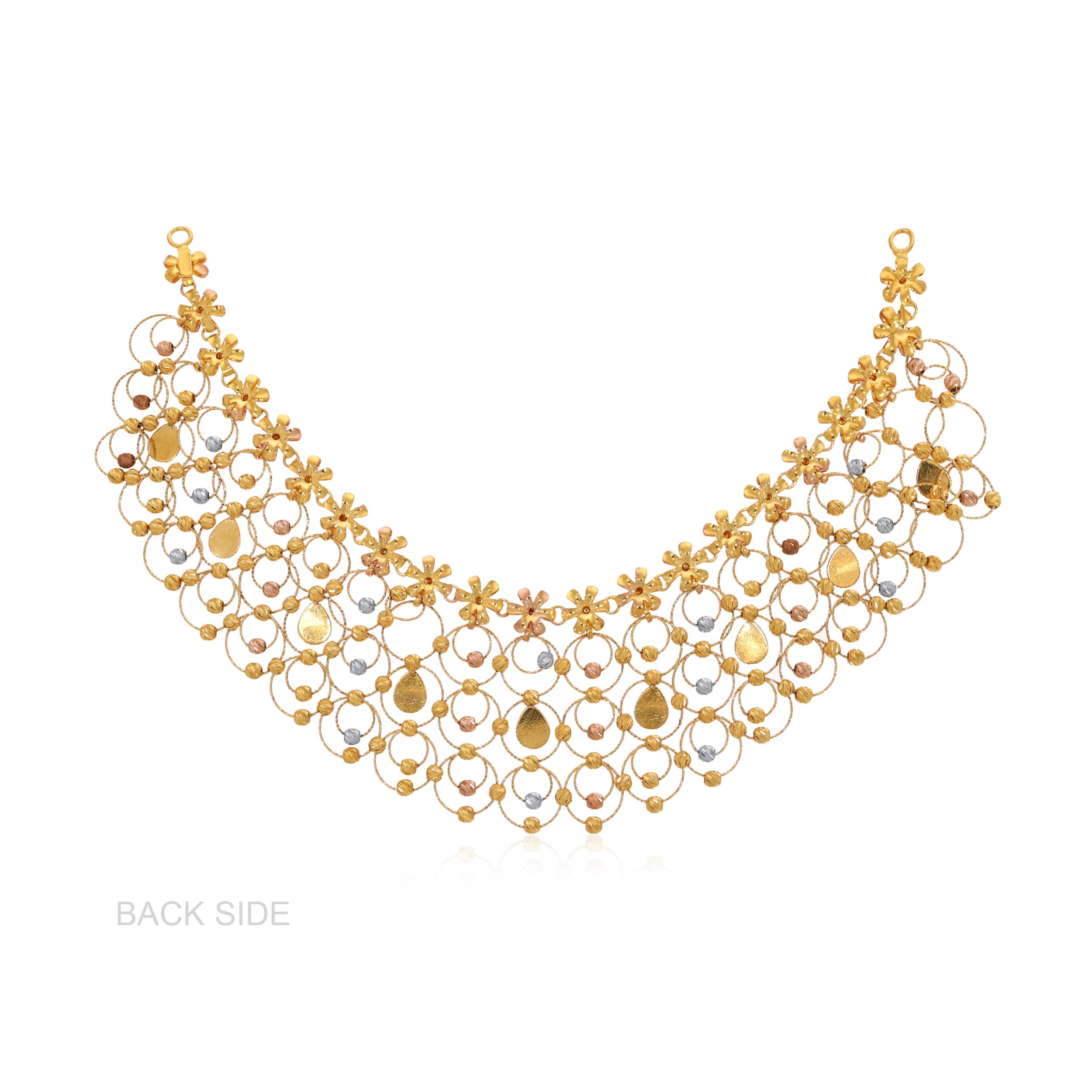Harmonious Hues Statement Gold Necklace - Senco Gold and Diamonds