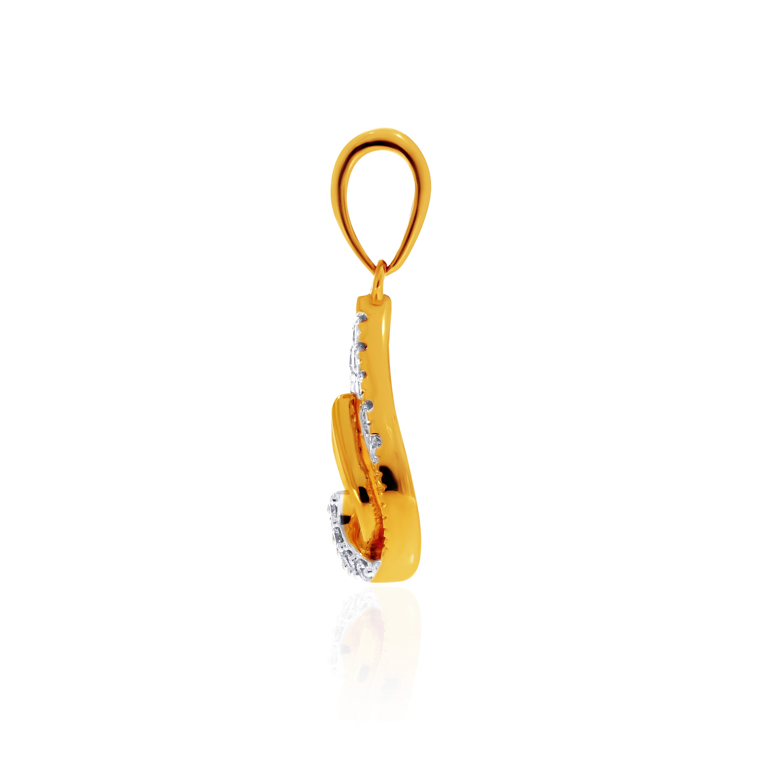 Radiant Flame Diamond Pendant - Senco Gold and Diamonds