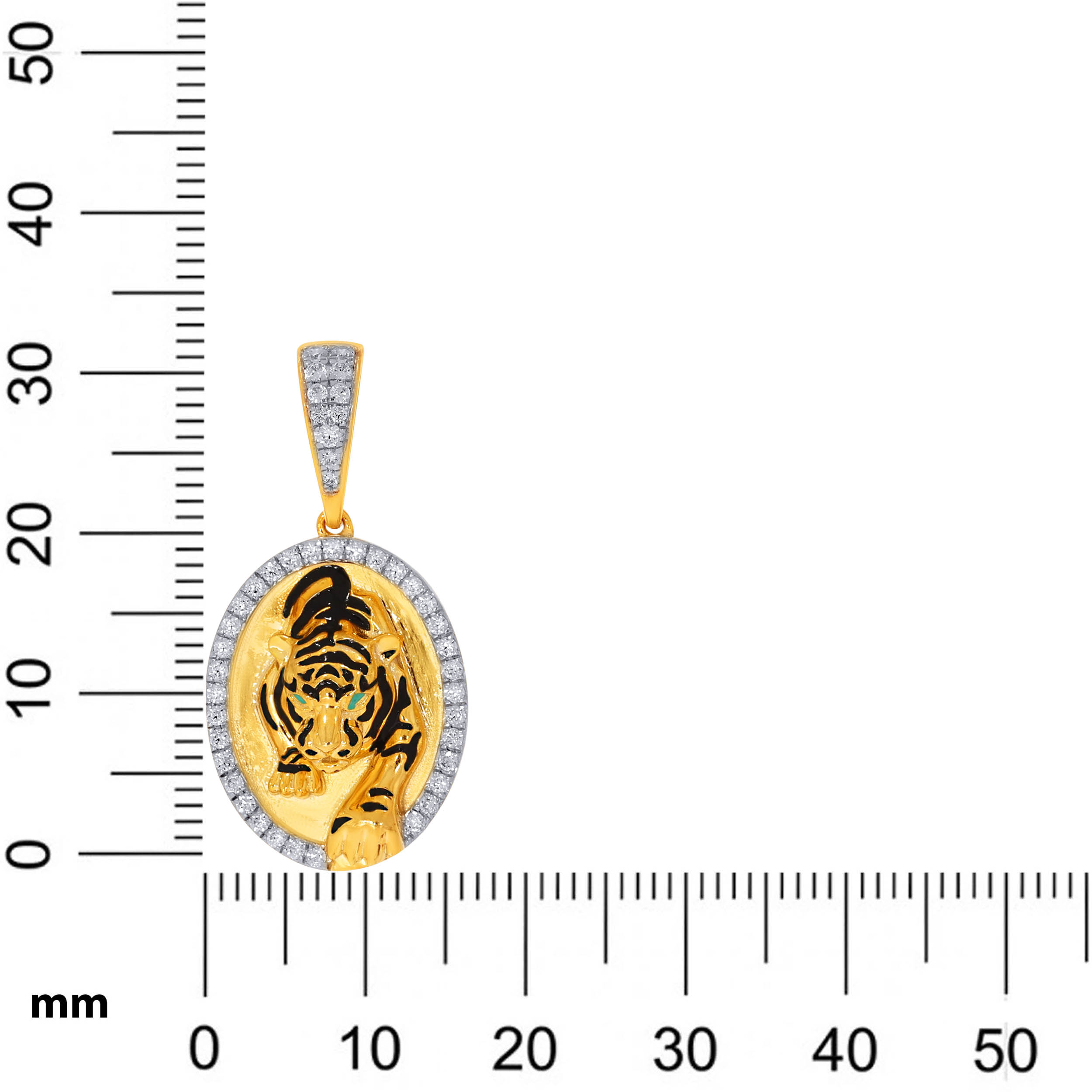 Empowered Tiger Diamond Pendant - Senco Gold and Diamonds