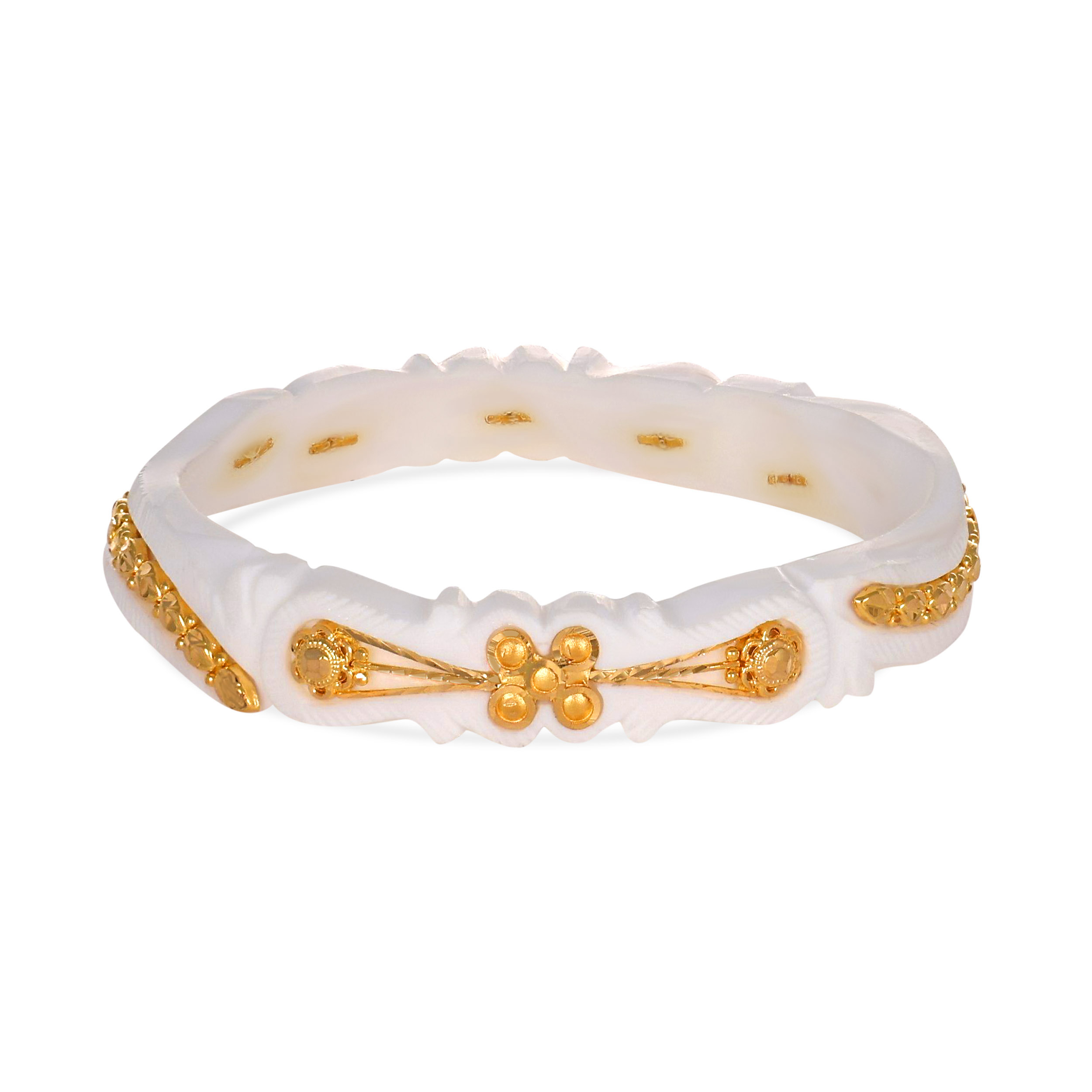 Heritage Radiance Gold Sankha Bangle - Senco Gold and Diamonds