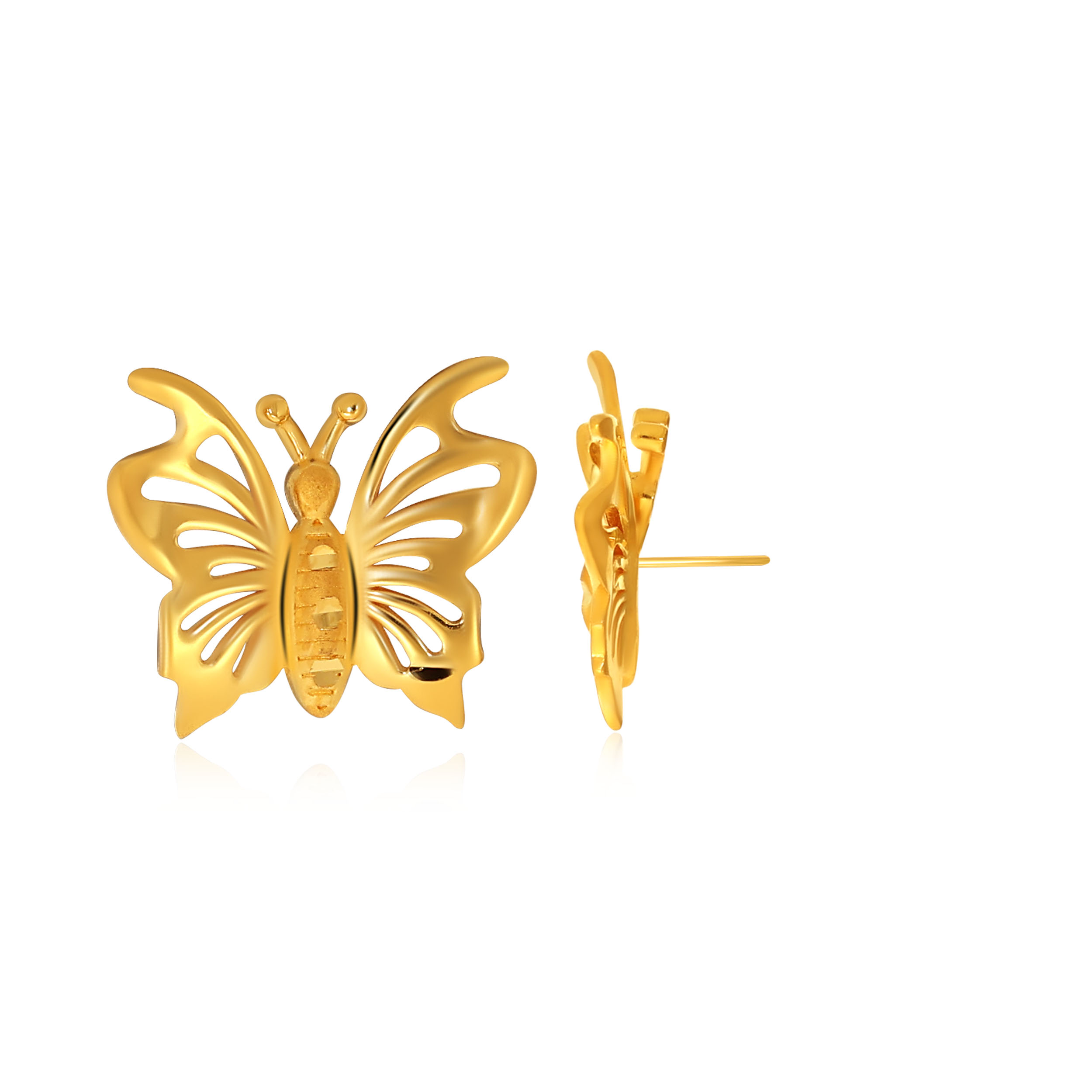 Liberal Appeal Gold Studs - Senco Gold and Diamonds