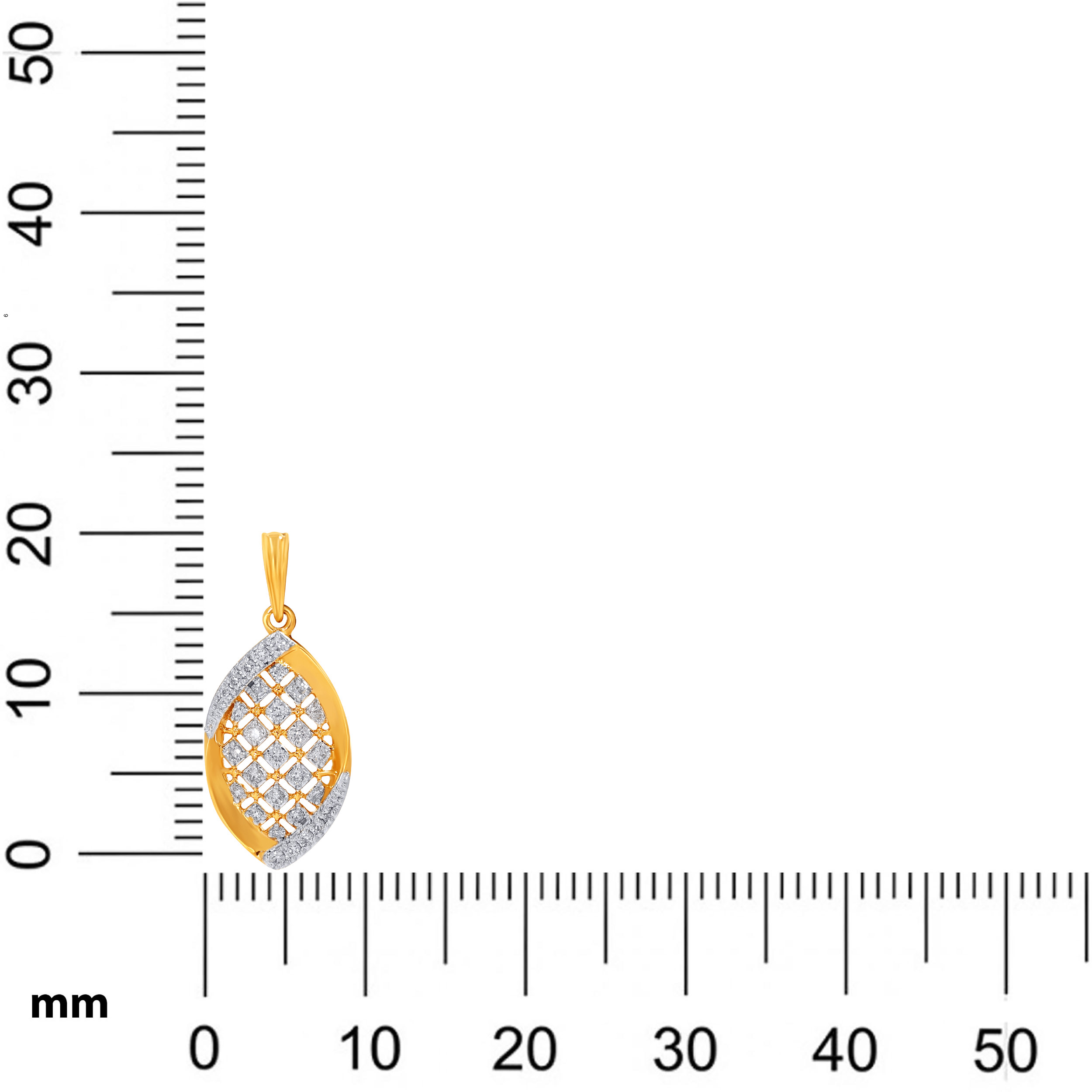 Essence Leaf Diamond Pendant - Senco Gold and Diamonds