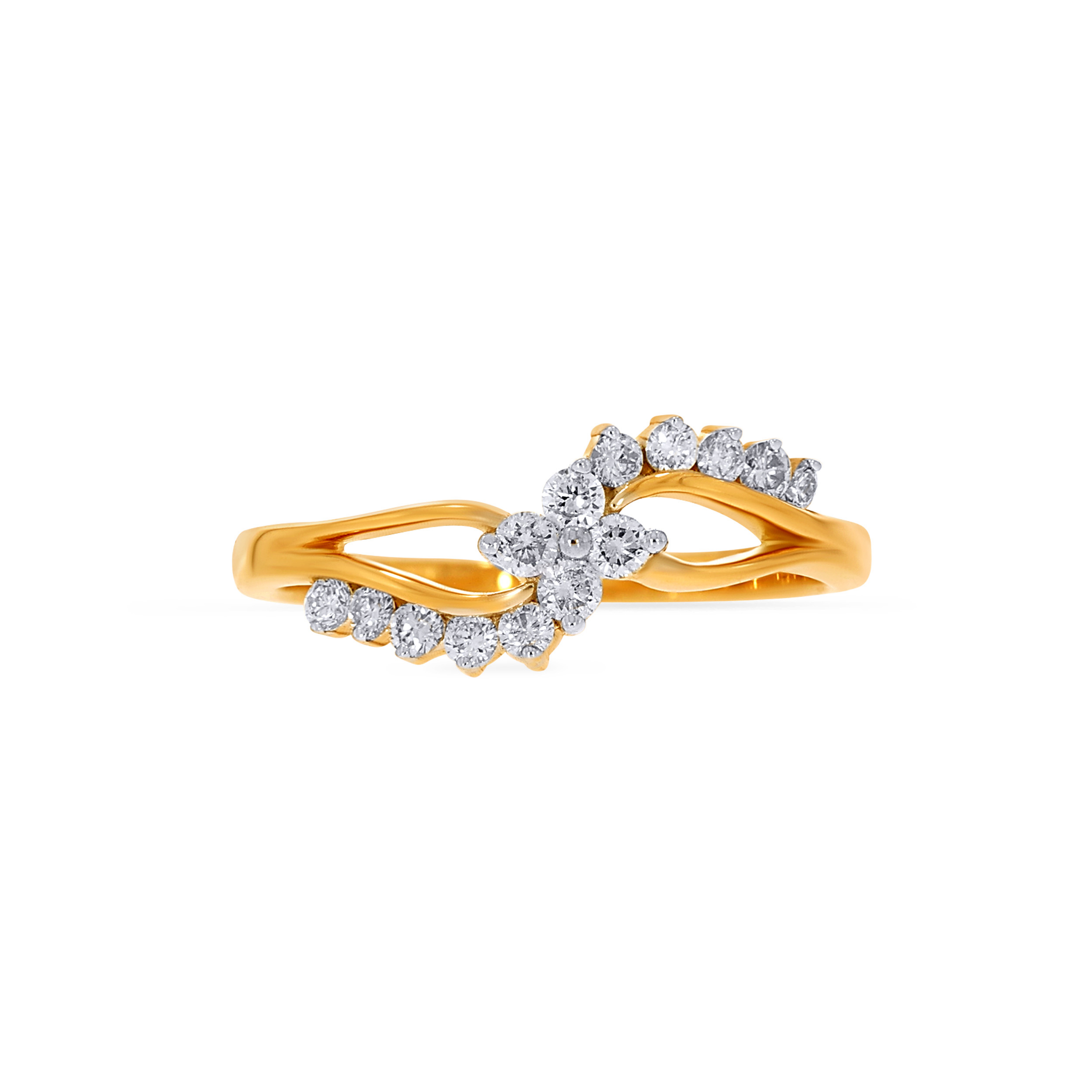 18K Yellow Gold Diamond Ring-DLR-D000694461 - Senco Gold and Diamonds