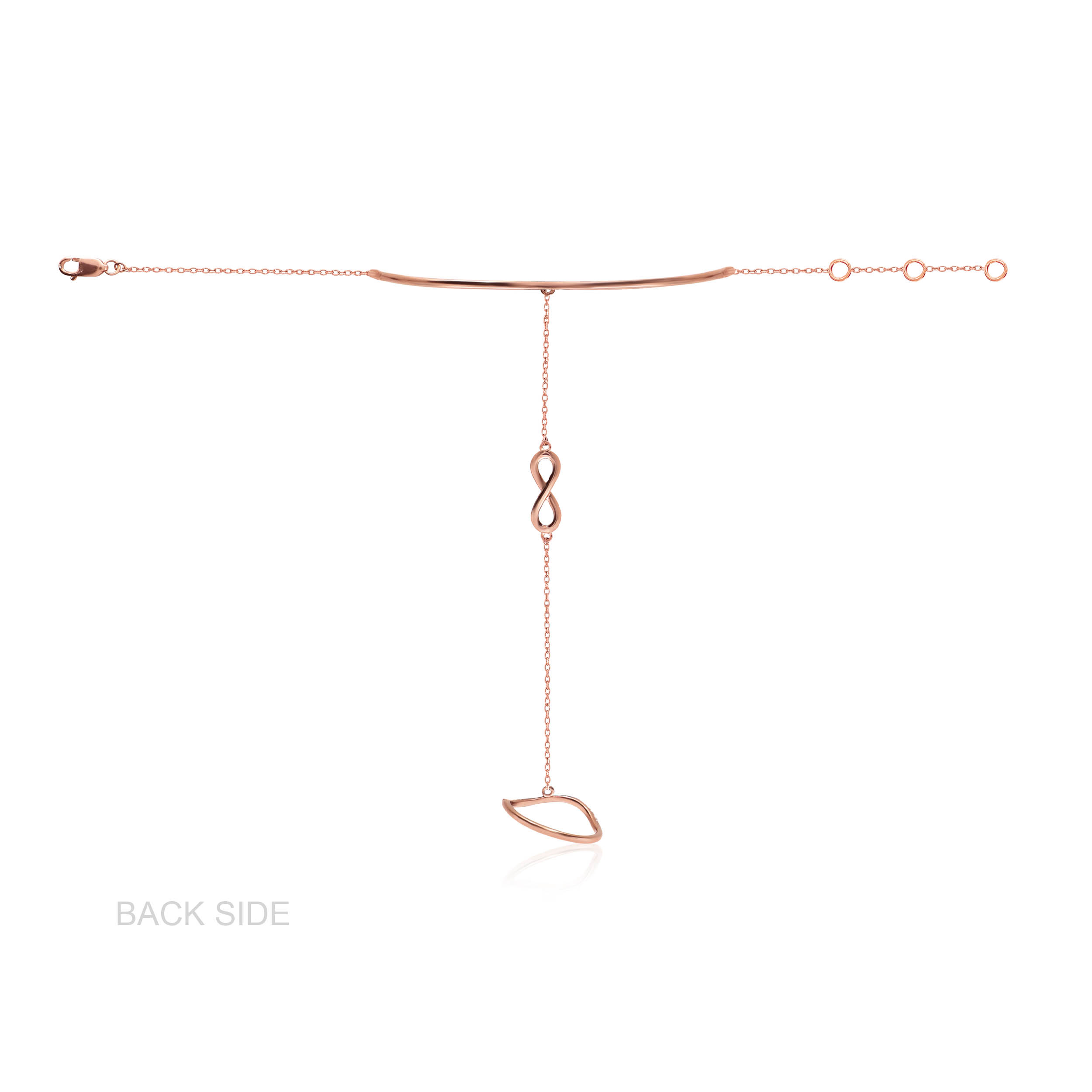 Chic Infinity Diamond Haathphool Bracelet - Senco Gold and Diamonds