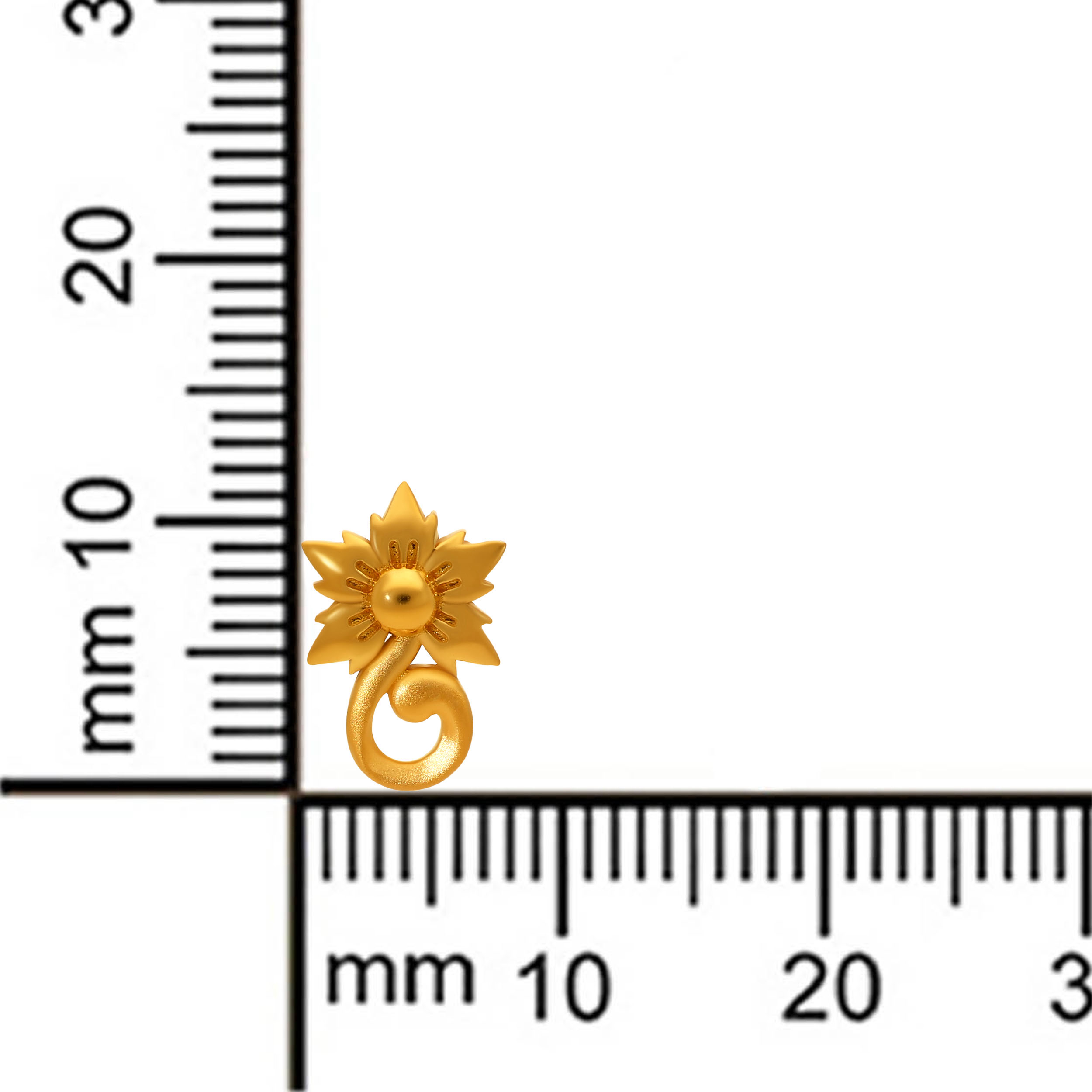 Sunspire Curve Gold Studs - Senco Gold and Diamonds
