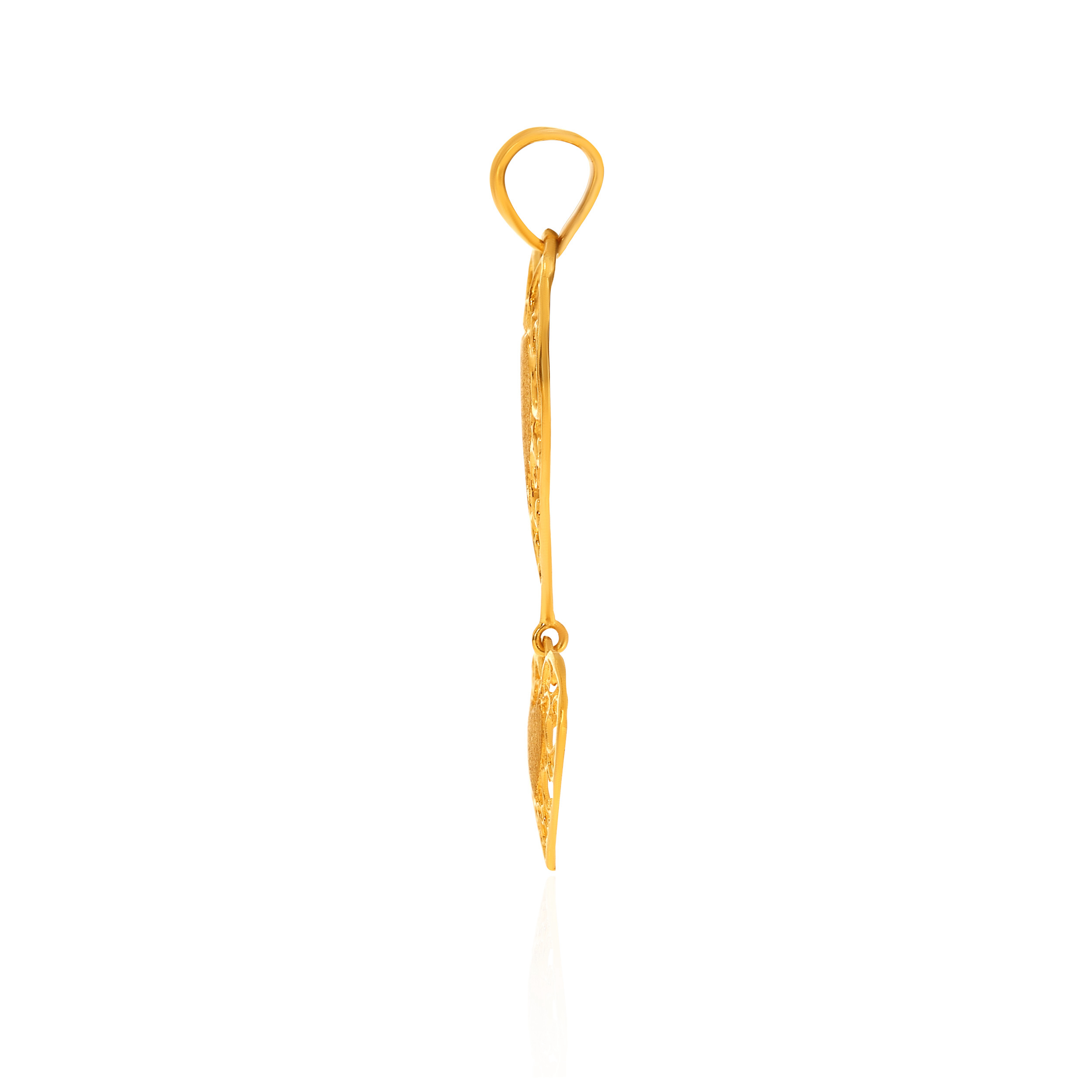 Loveable Duo Gold Pendant - Senco Gold and Diamonds