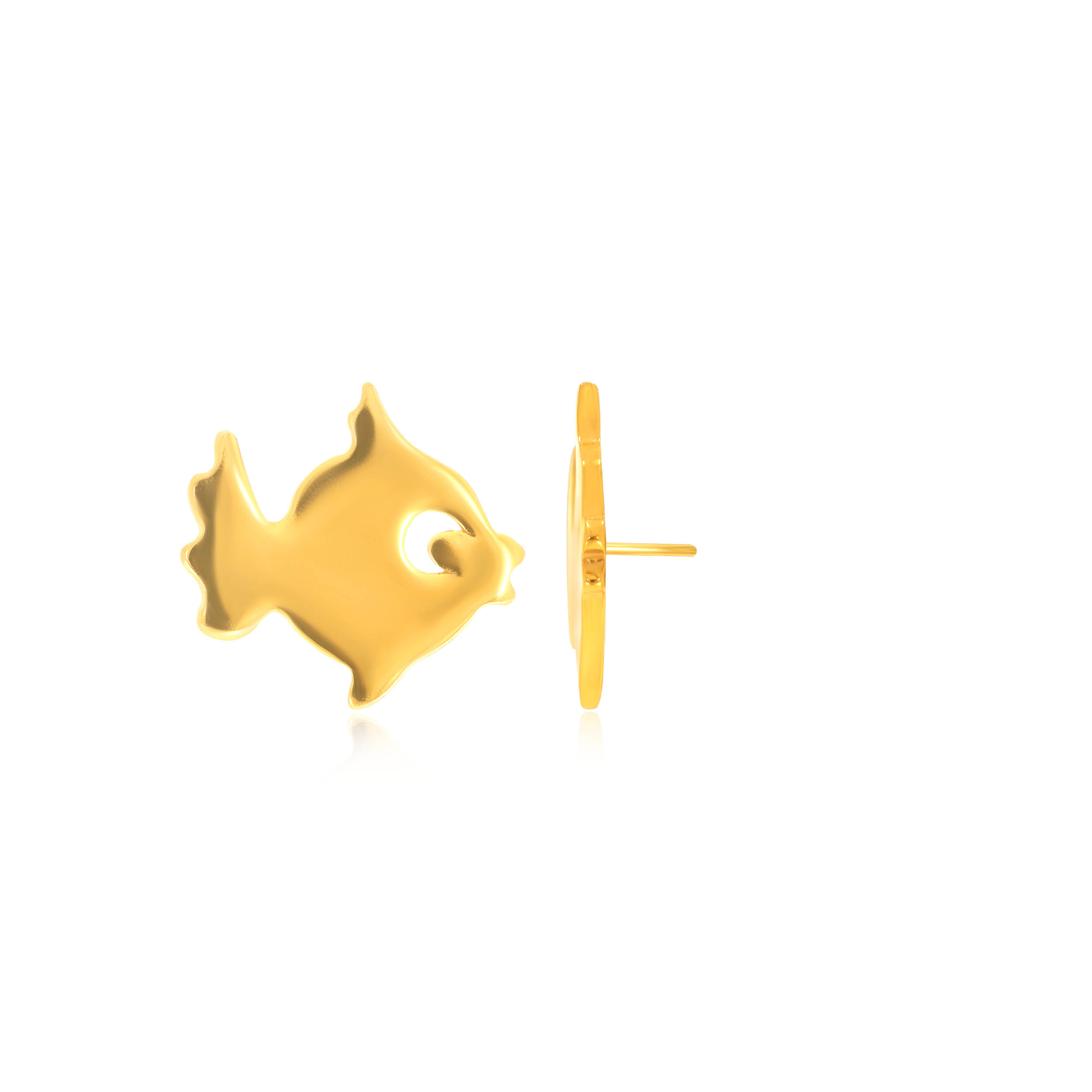 Fin-tastic Fish Kids Gold Studs - Senco Gold and Diamonds